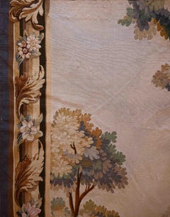 19th century Aubusson tapestry (rest after harvest) - N° 1323