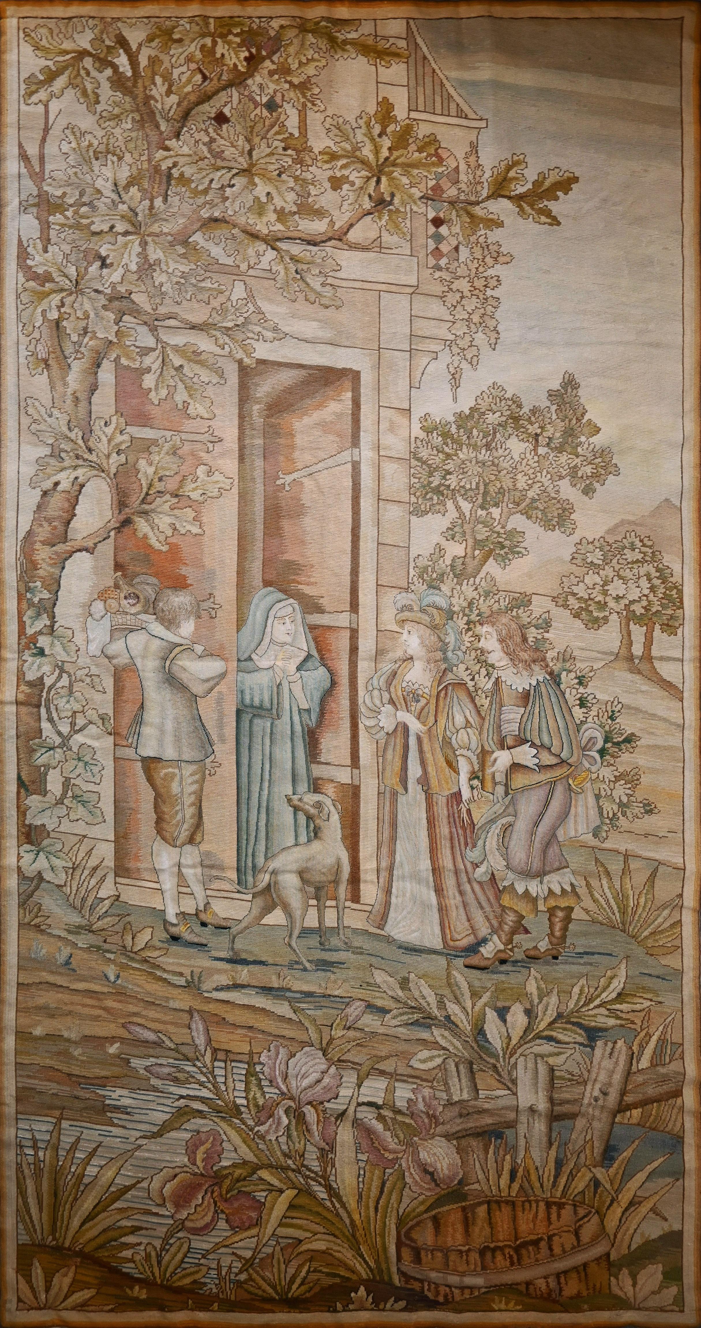 French 19th century Aubusson tapestry (Saint RITA) - No. 969 For Sale