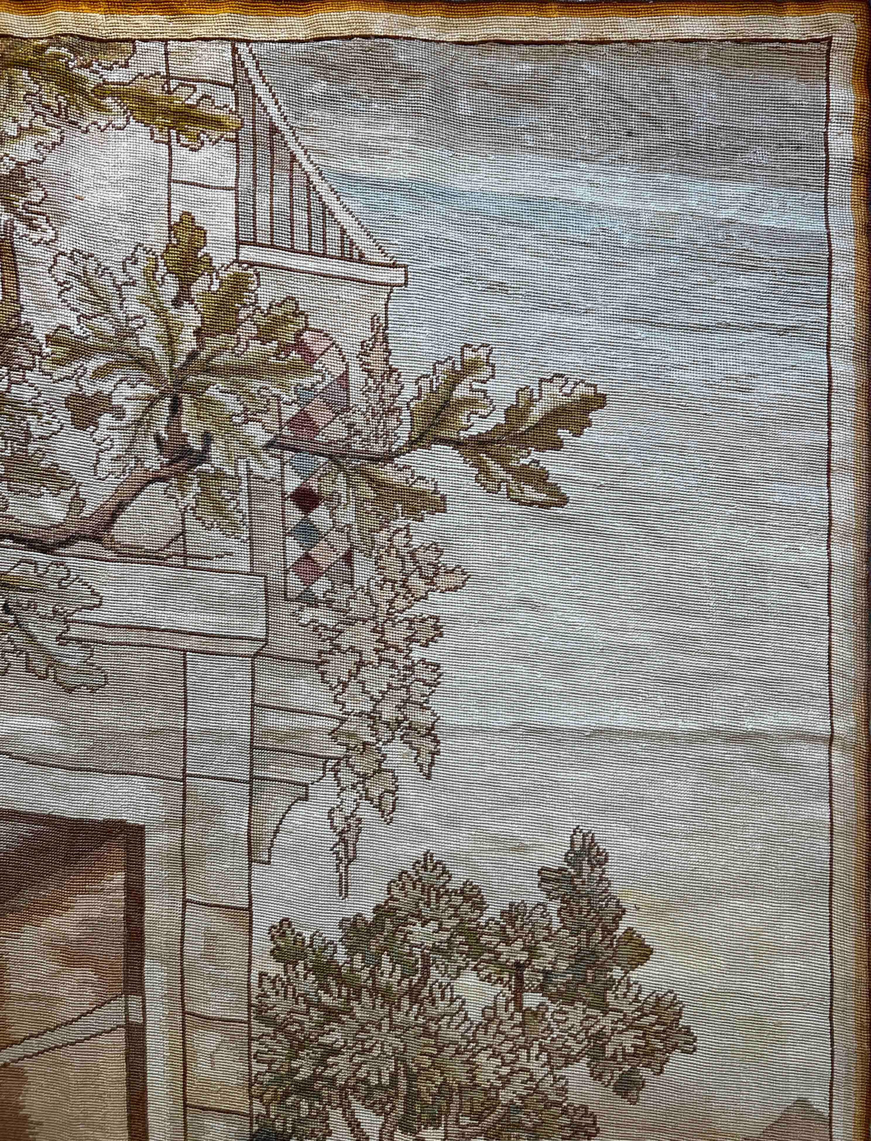 19th century Aubusson tapestry (Saint RITA) - No. 969 For Sale 1