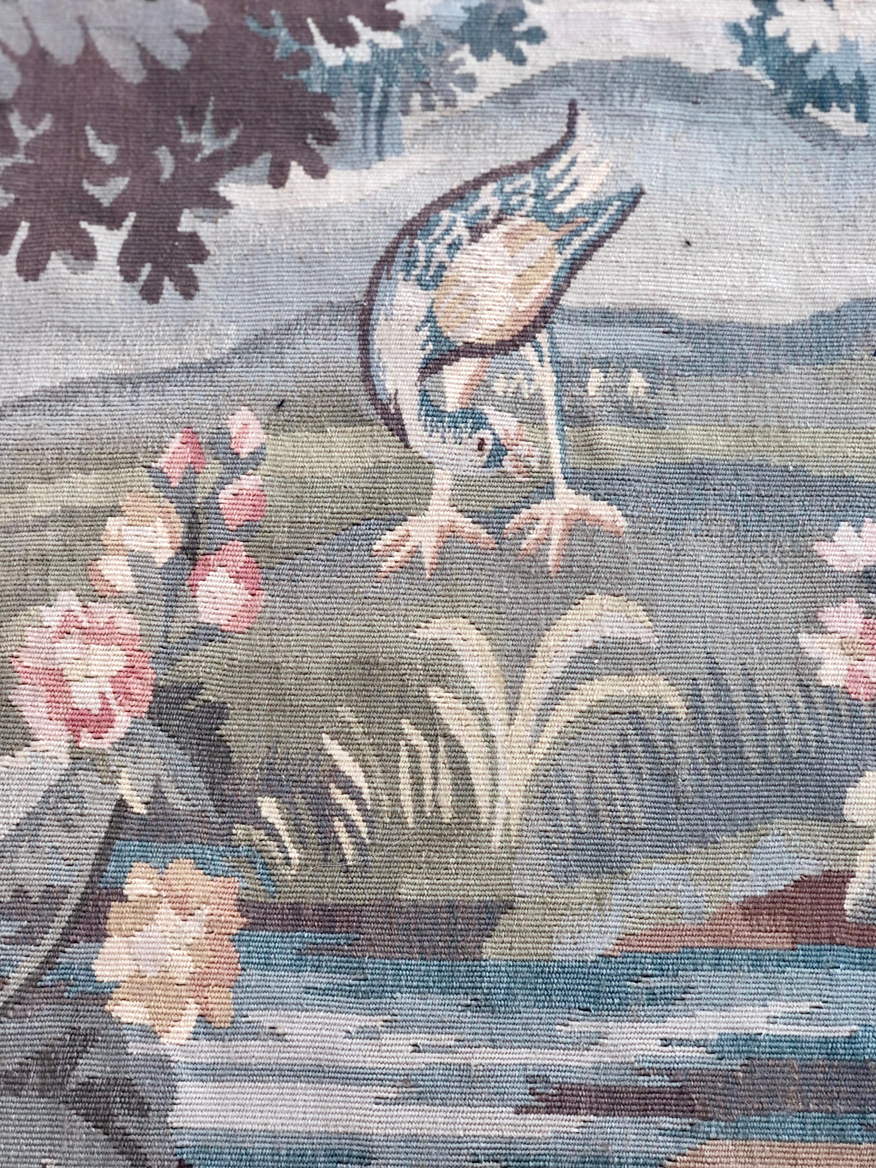 19th Century Aubusson Verdure Tapestry 3