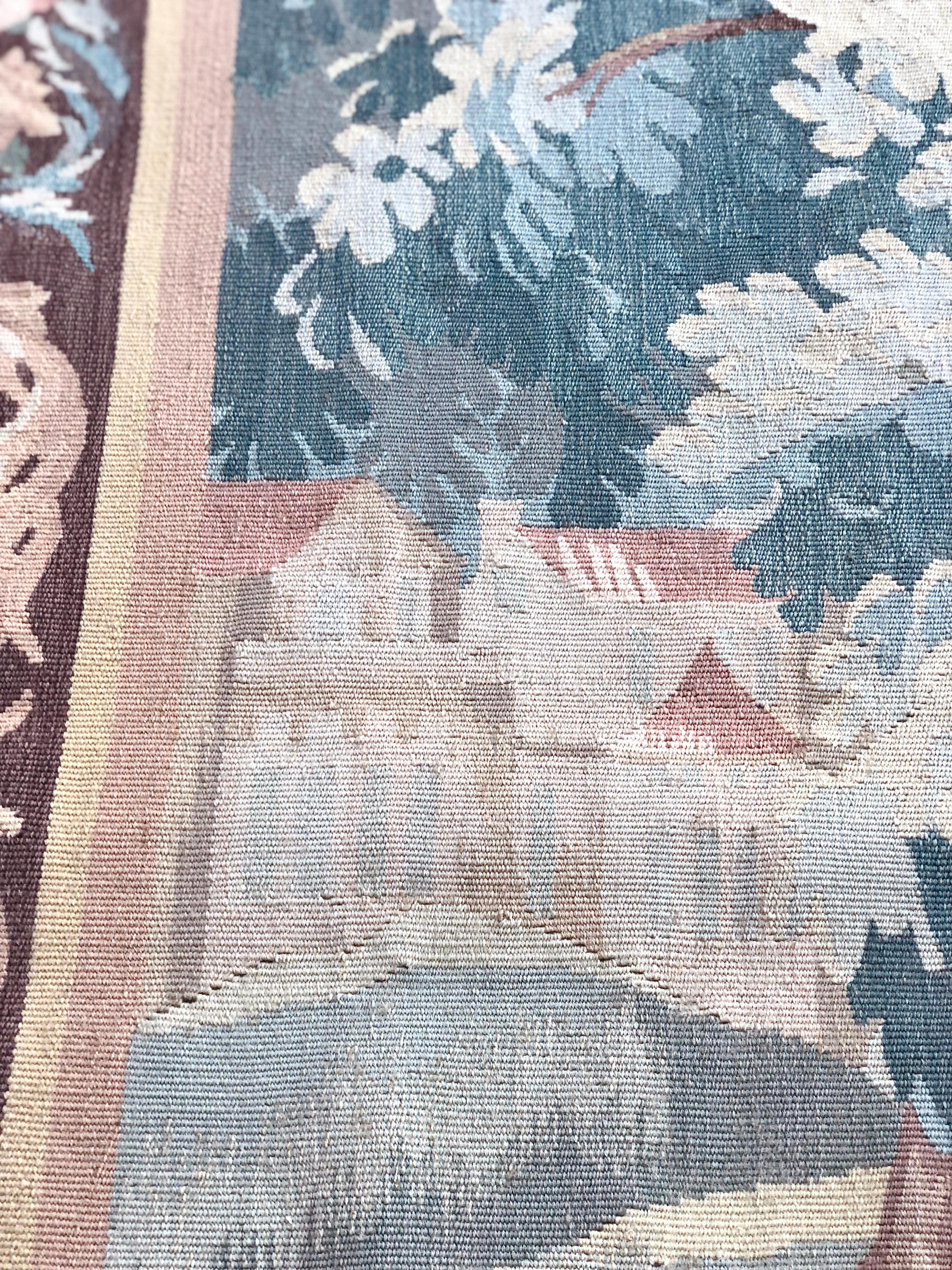 French 19th Century Aubusson Verdure Tapestry