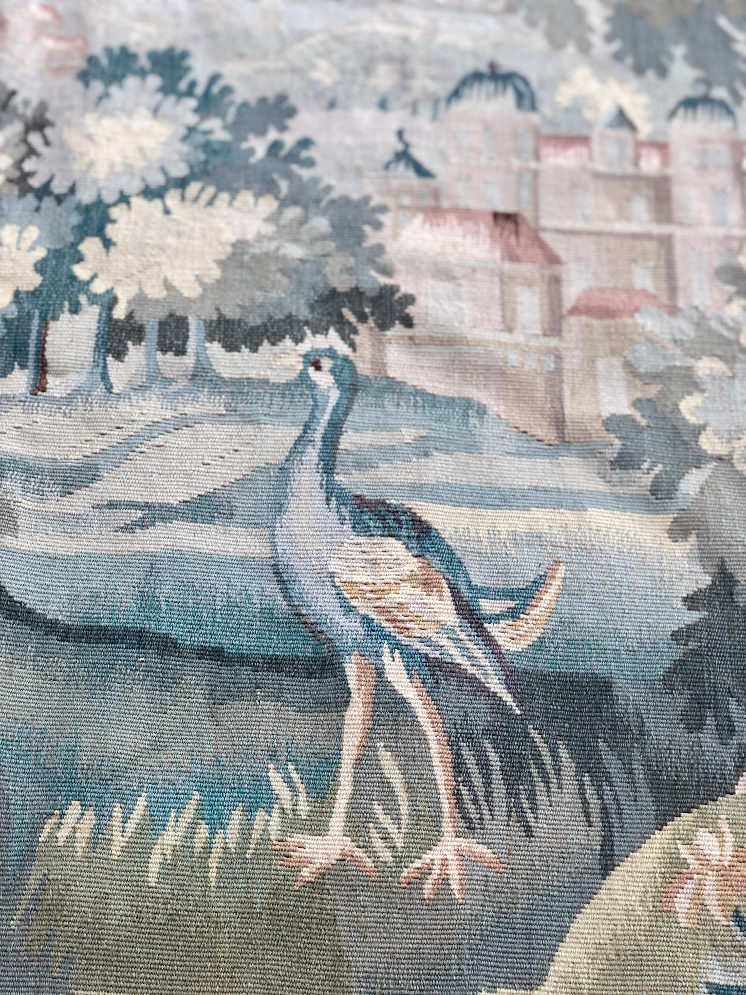 19th Century Aubusson Verdure Tapestry 2