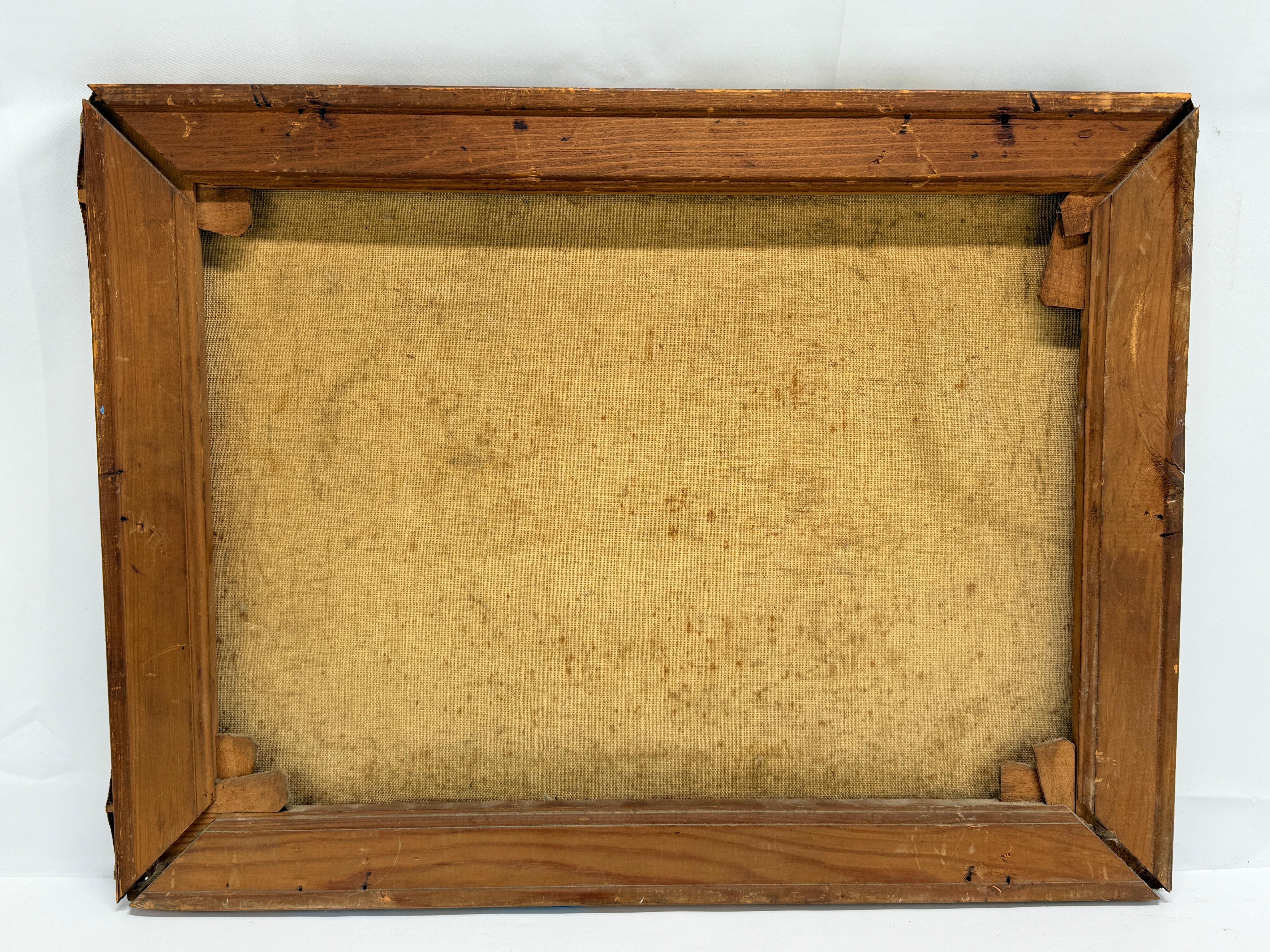 19. Jahrhundert, „August Herbstlandschaft“, Öl auf Leinwand, signiert im Angebot 4