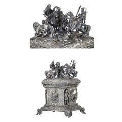19th Century Austria-Hungary Silver Box - Crimean War (Year 1850)