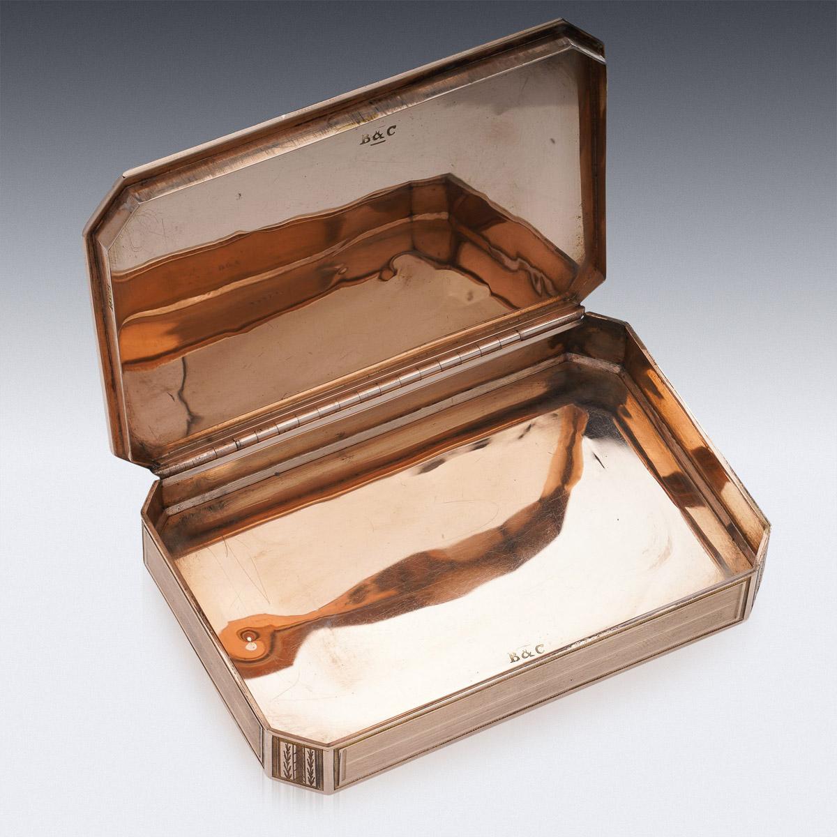 19th Century Austrian 18K Gold Snuff Box, c.1830 In Good Condition In Royal Tunbridge Wells, Kent