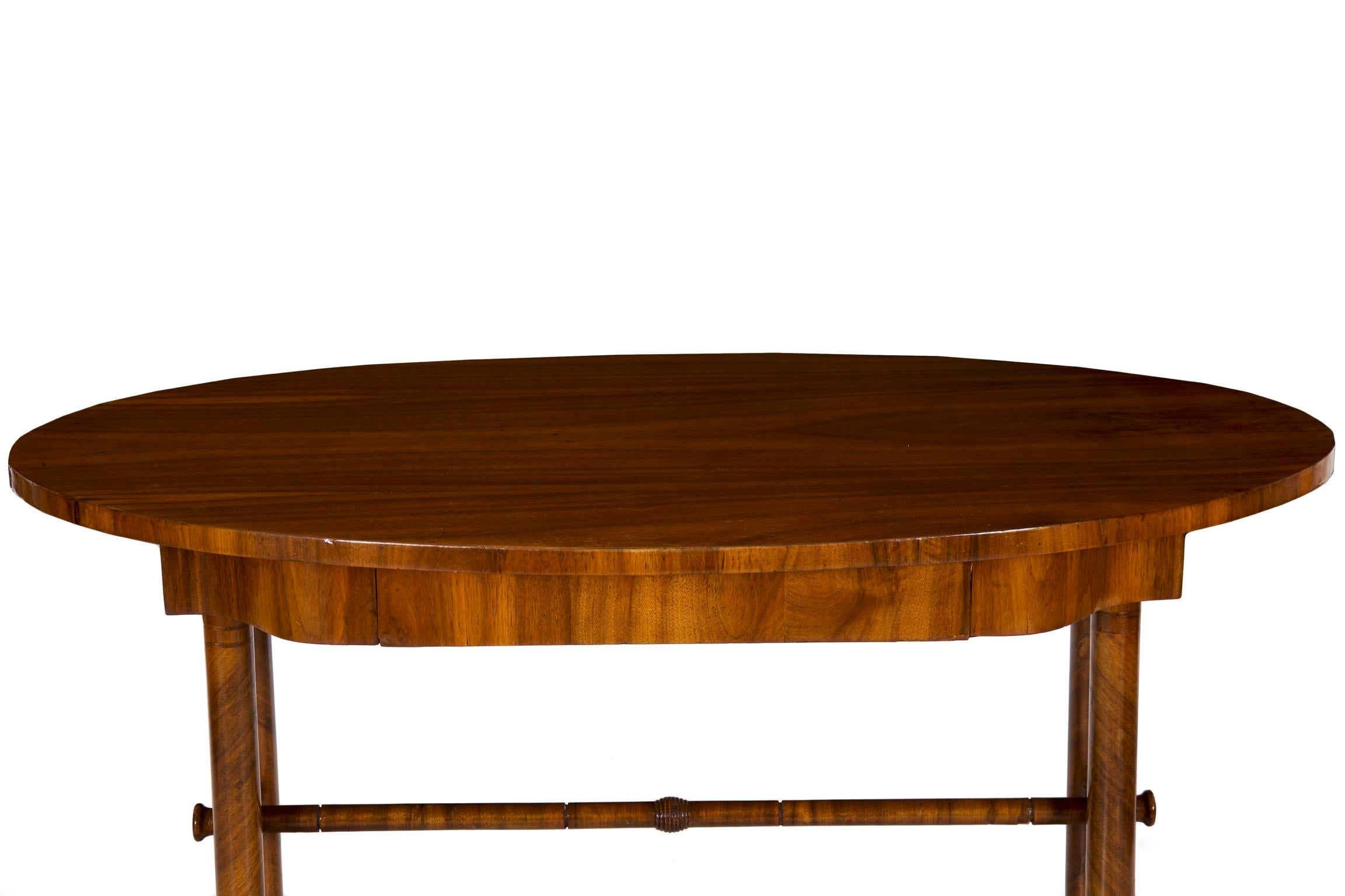 19th Century Austrian Biedermeier Antique Writing Table Desk, circa 1825-1845 In Good Condition In Shippensburg, PA