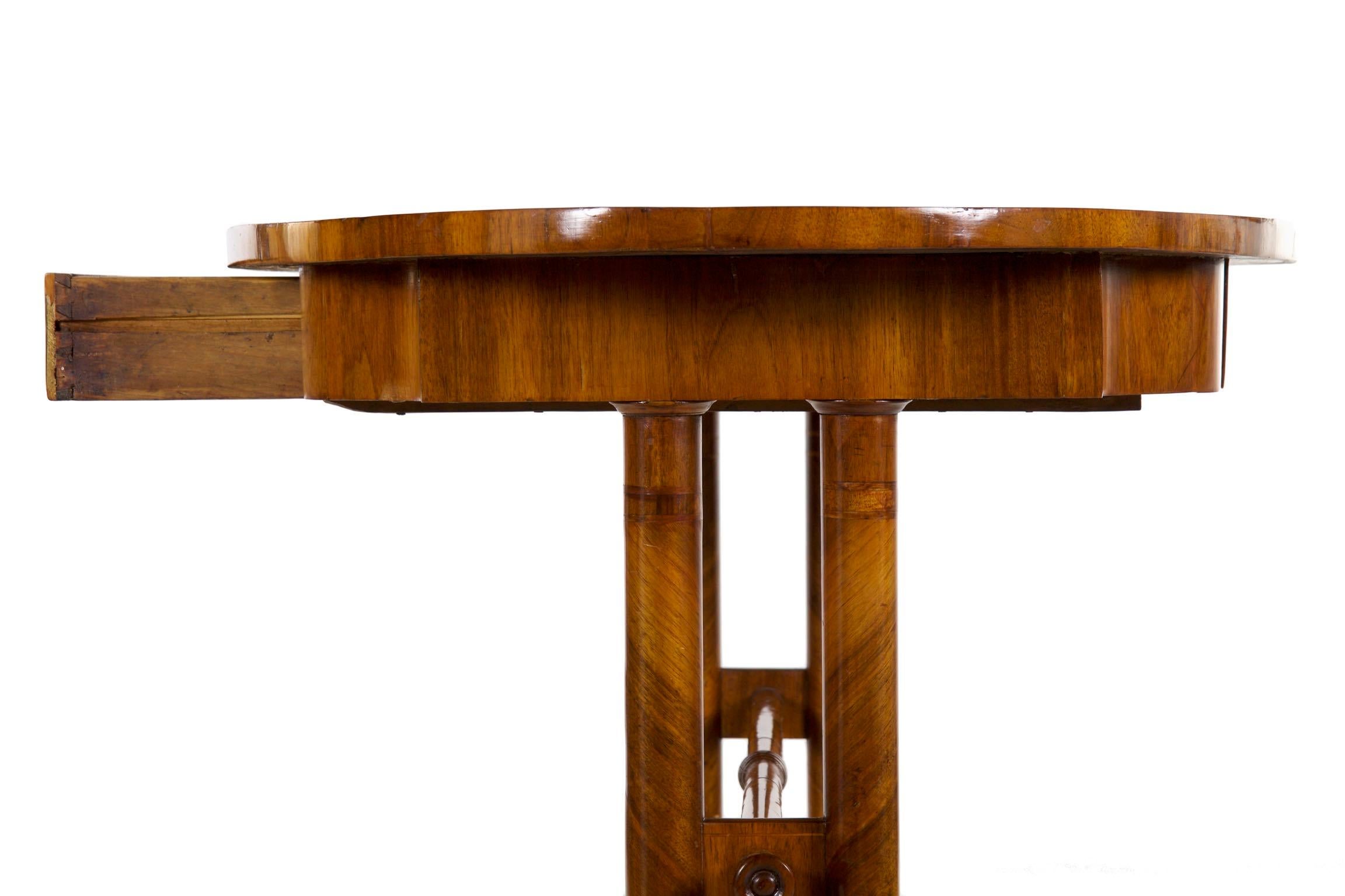 19th Century Austrian Biedermeier Antique Writing Table Desk, circa 1825-1845 5