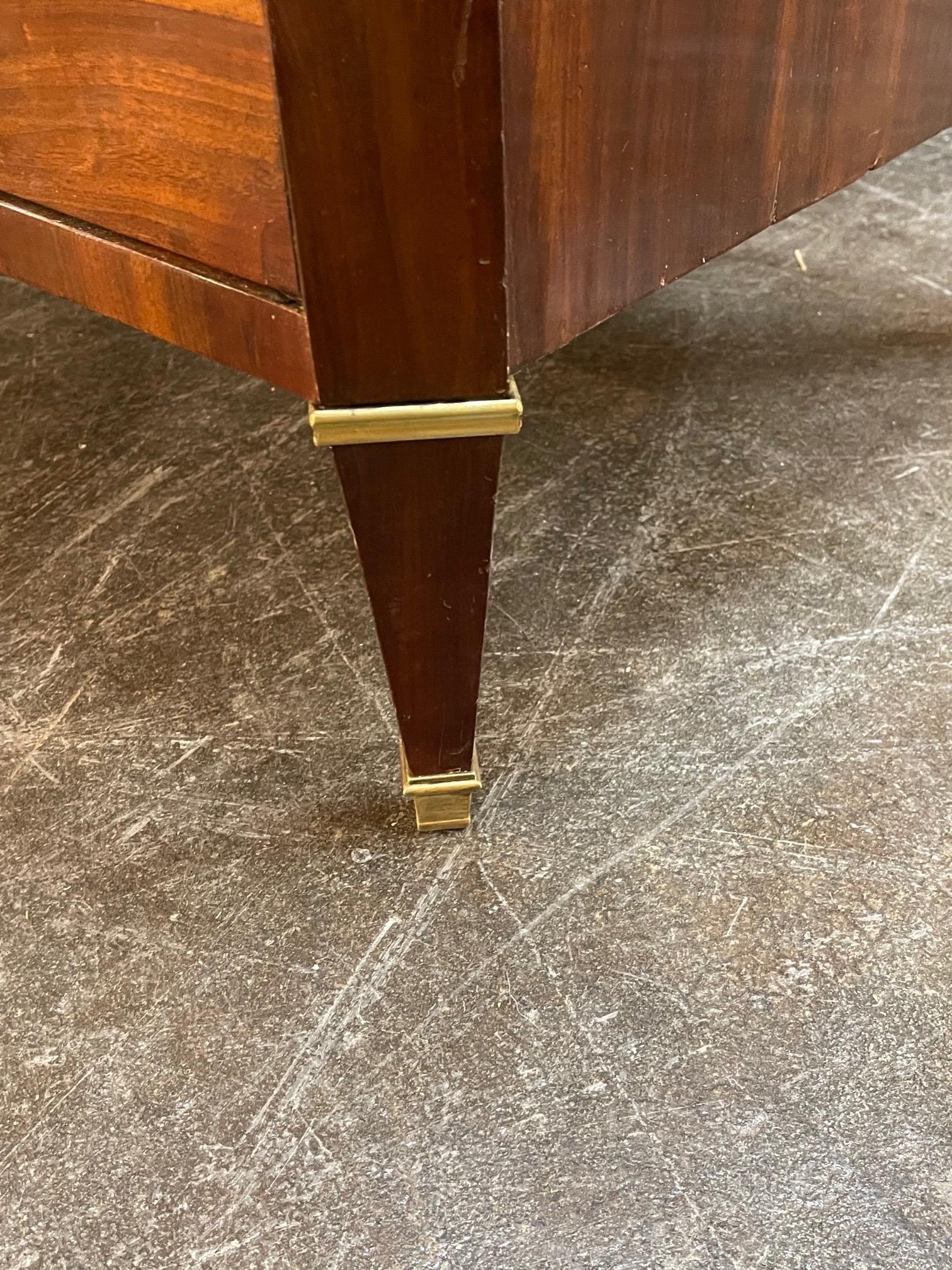 19th Century Austrian Biedermeier Flame Mahogany Commode In Good Condition In Dallas, TX