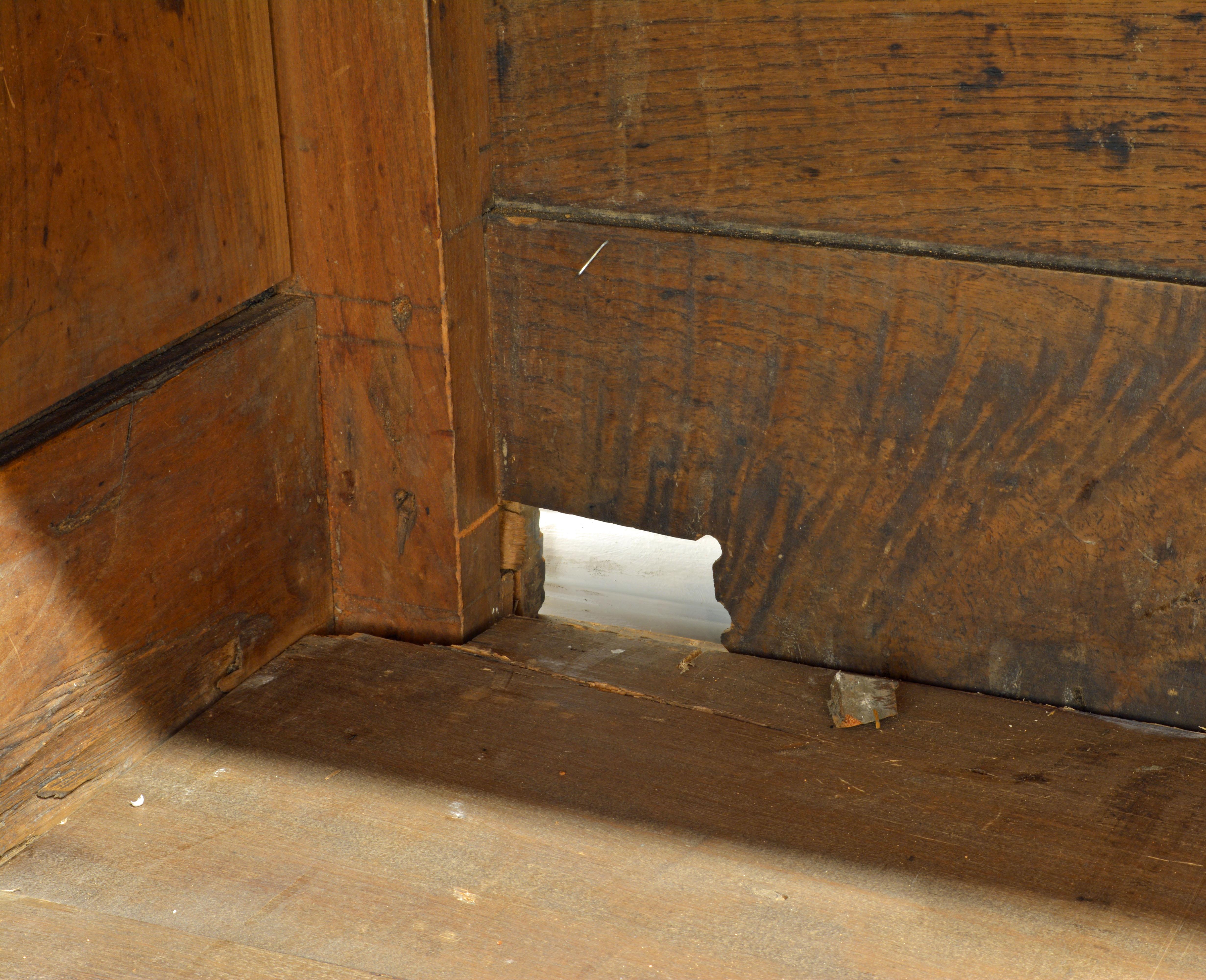 19th Century Austrian Biedermeier Fruit Wood Step Back Two Part Cubboard 7
