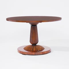 19th Century Austrian Biedermeier Walnut Game Table - Antique Center Table
