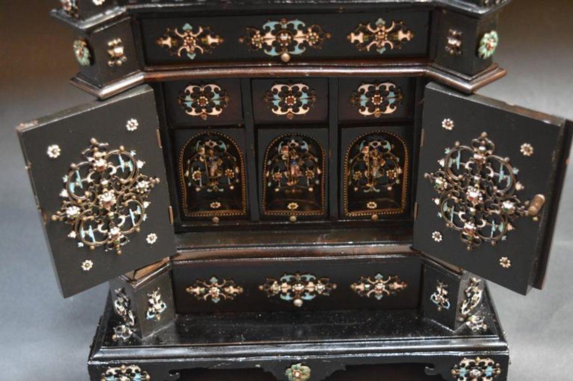 XIXe siècle Boîte à bijoux autrichienne du 19ème siècle par Hermann Ratzersdorfer en vente