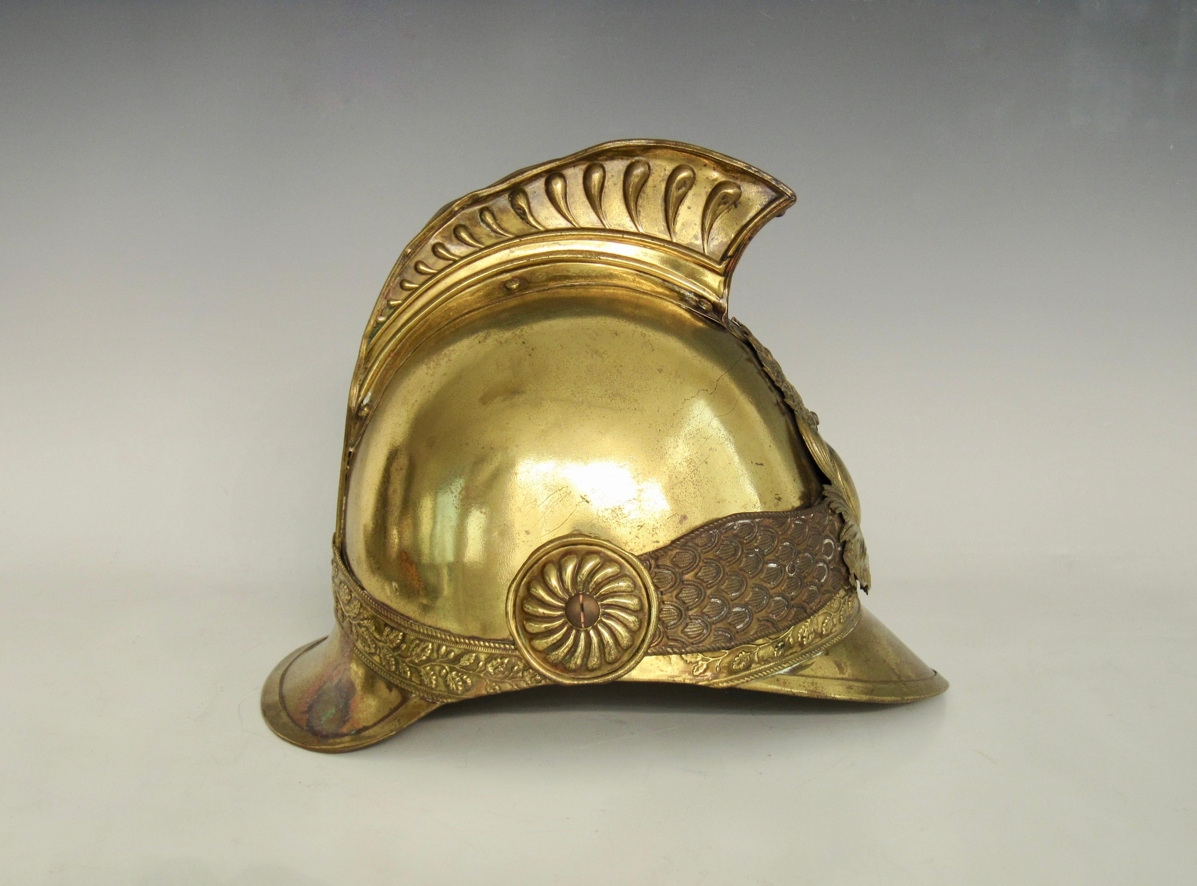 XIXe siècle Casque de pompiers autrichien du 19ème siècle