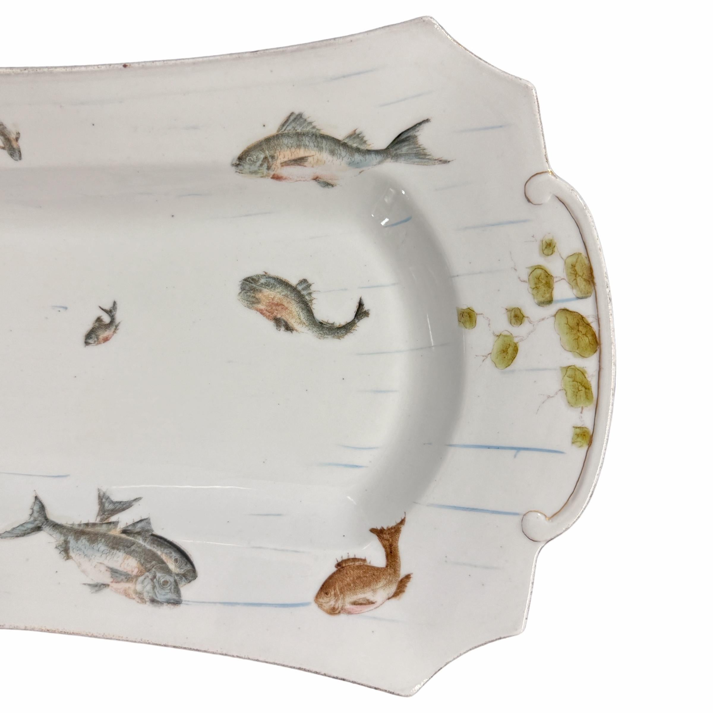19th Century Austrian Fish Platter In Good Condition For Sale In Chicago, IL