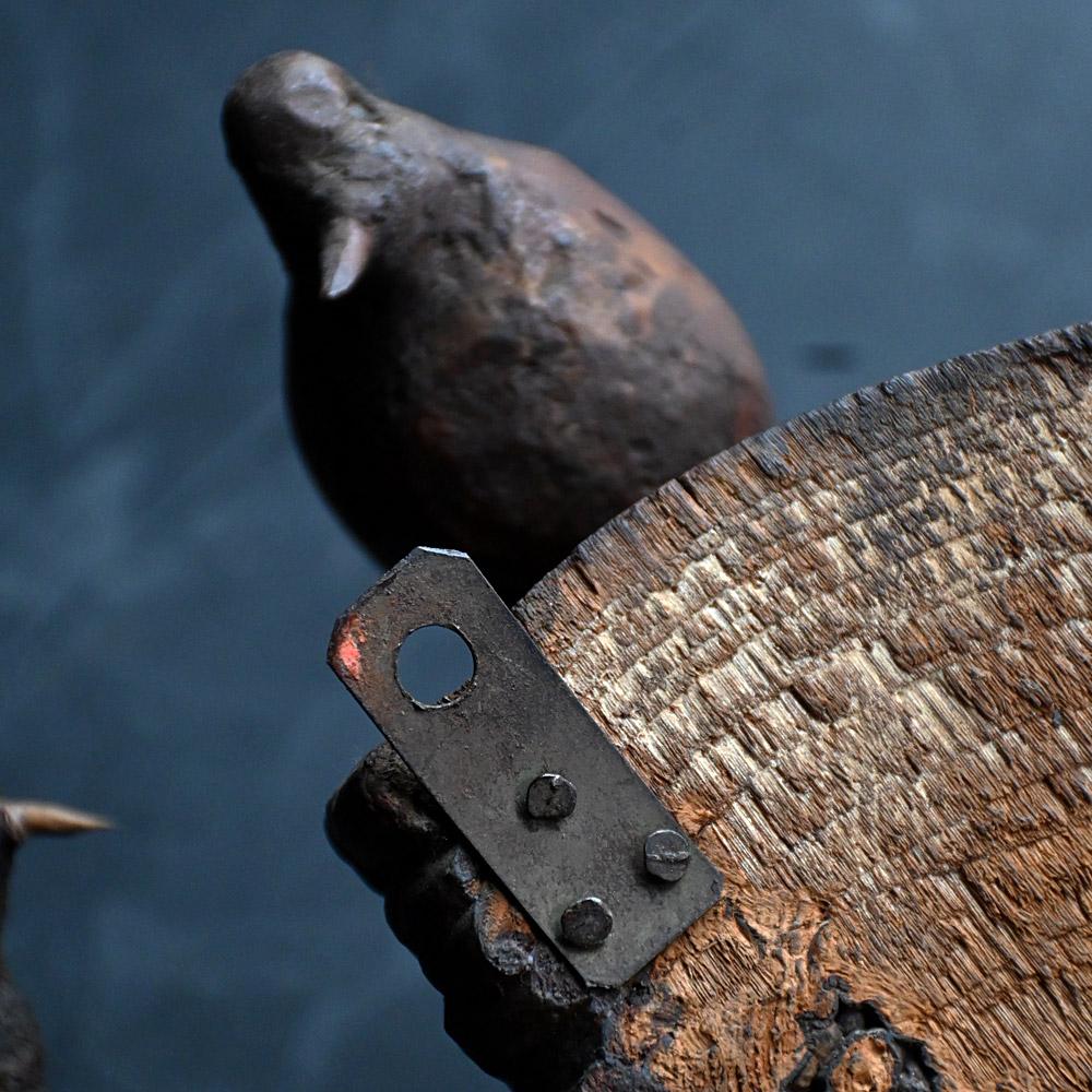 Fatto a mano Uccelli artigianali di arte popolare austriaca del XIX secolo in vendita
