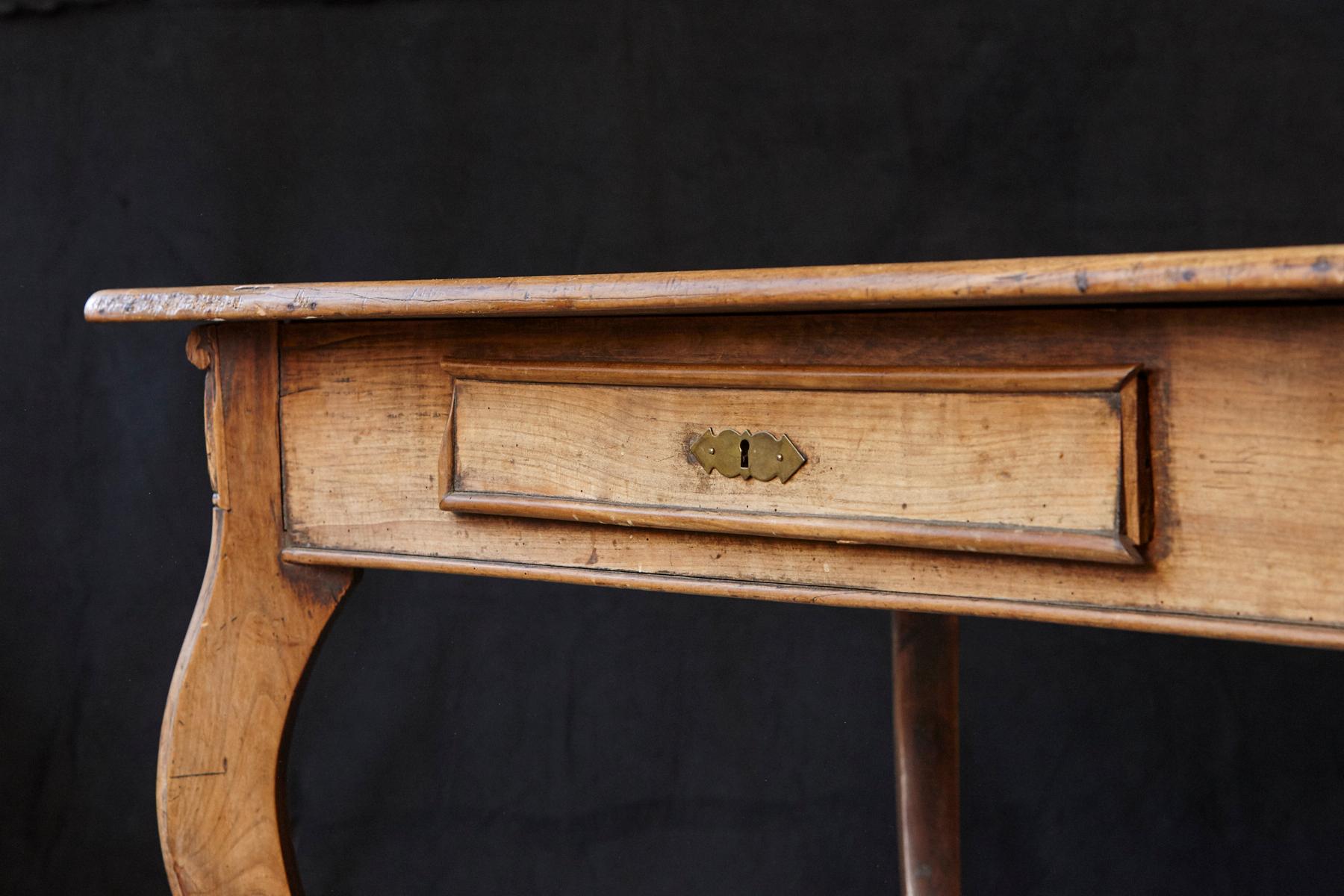 19th Century Austrian Library or Farm House Table with Box Stretcher, circa 1810 3