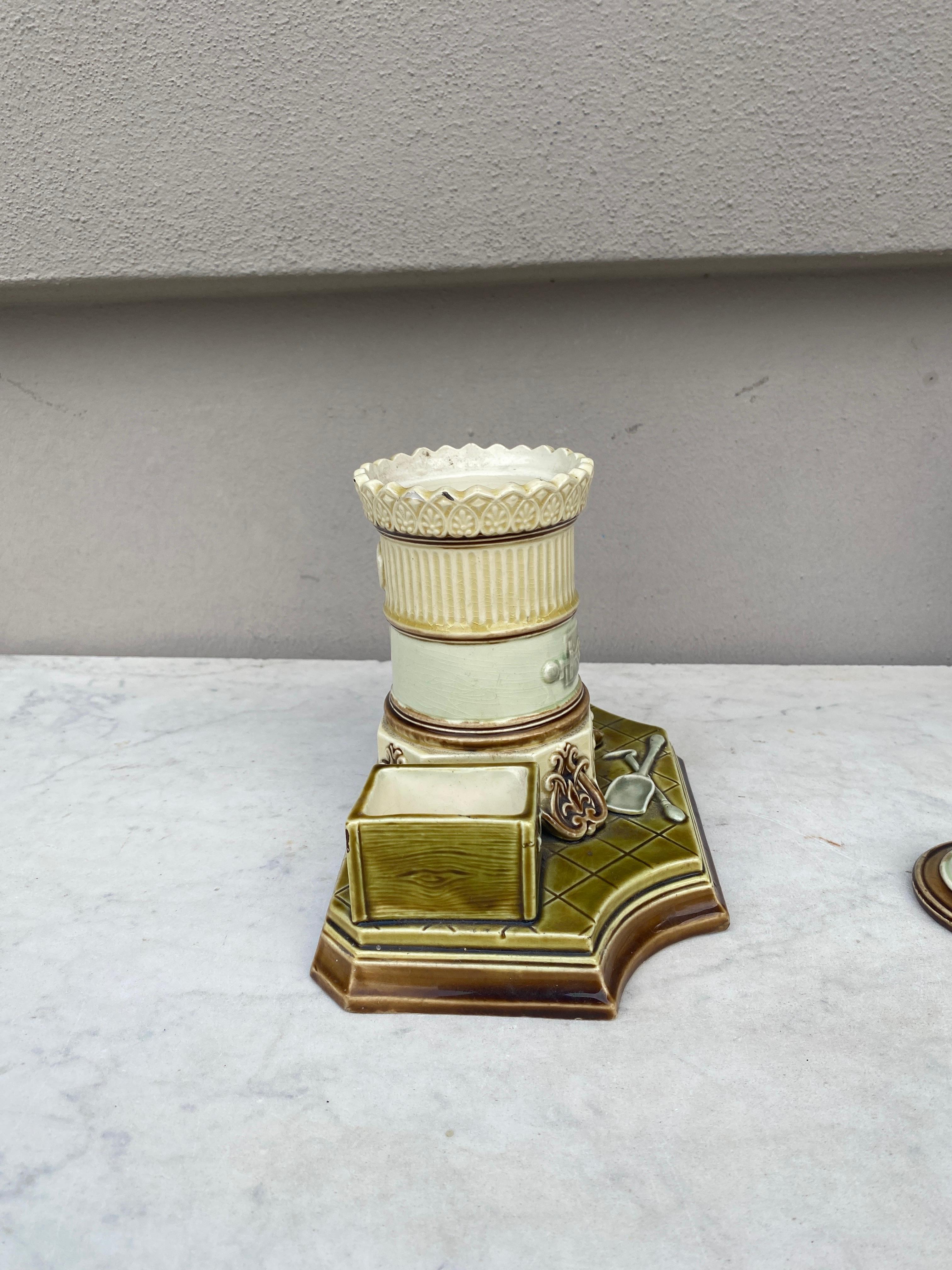 Ceramica Set di affumicatori in maiolica austriaca del XIX secolo in vendita