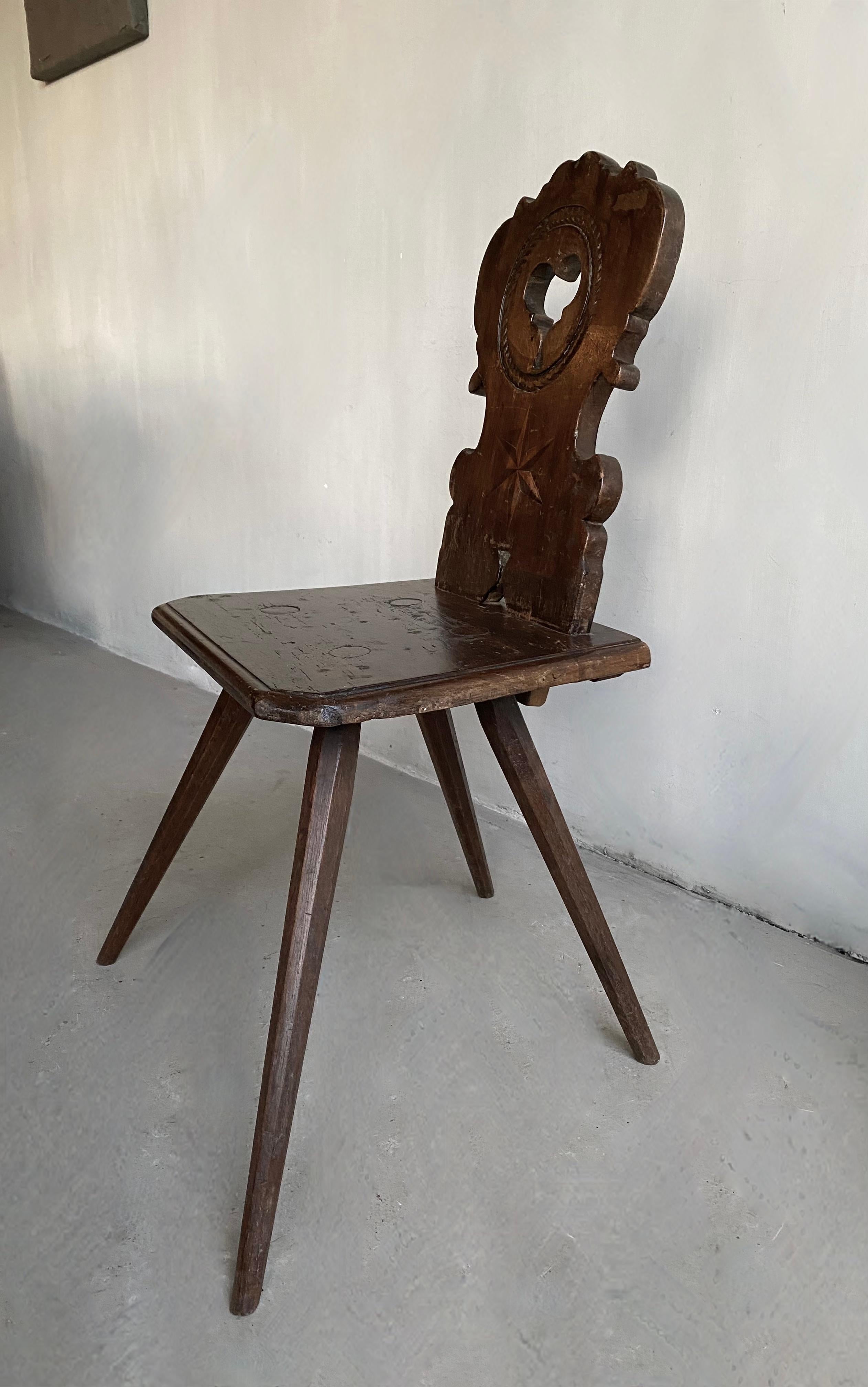 19th Century Austrian Mountain Chair For Sale 3