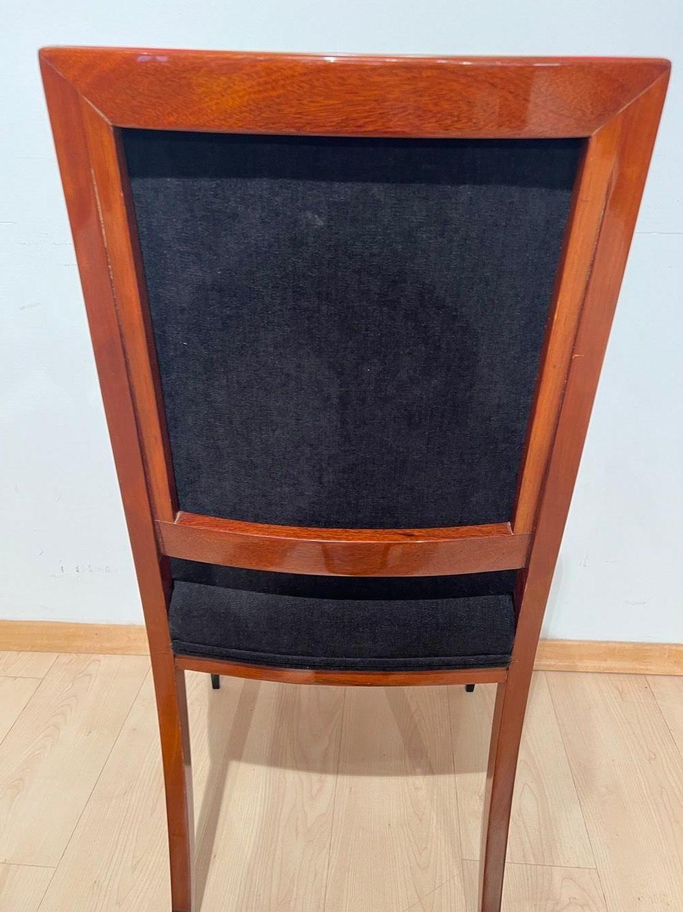 Empire Style Armchair, Mahogany Wood, Austria, Vienna, 19th Century For Sale 12