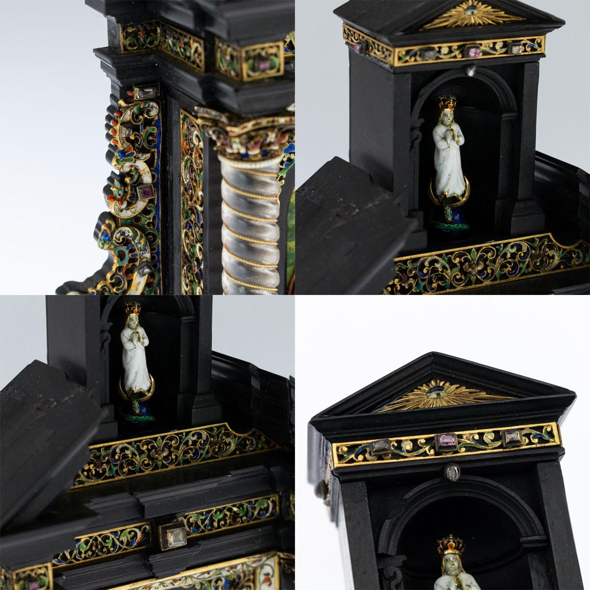Austrian Silver-Gilt and Enamel Reliquary, Reinhold Vasters, circa 1870 6