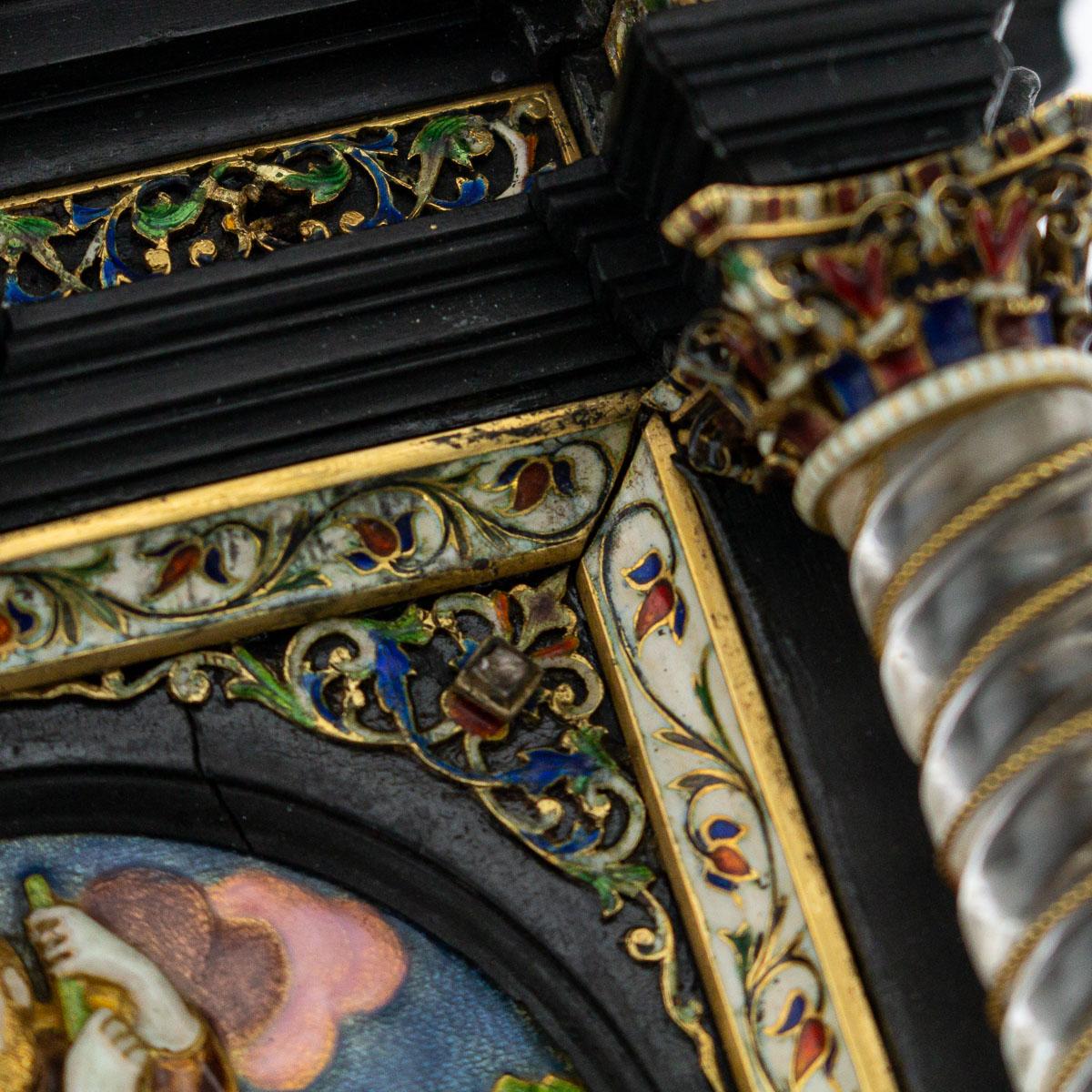 Austrian Silver-Gilt and Enamel Reliquary, Reinhold Vasters, circa 1870 5