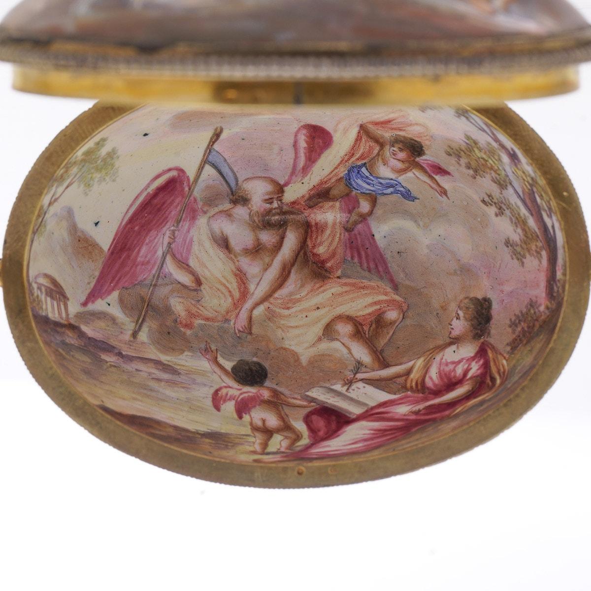 19th Century Austrian Solid Silver & Enamel Lidded Bowl, Vienna, circa 1870 For Sale 5