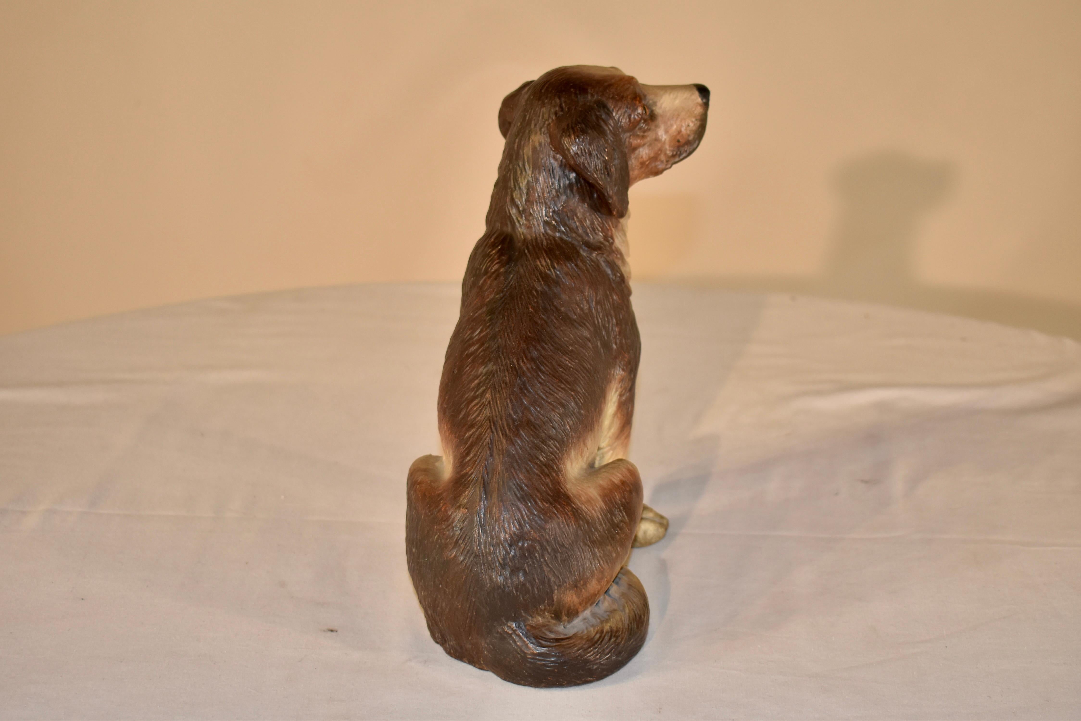 19th Century Austrian Terracotta Dog For Sale 1