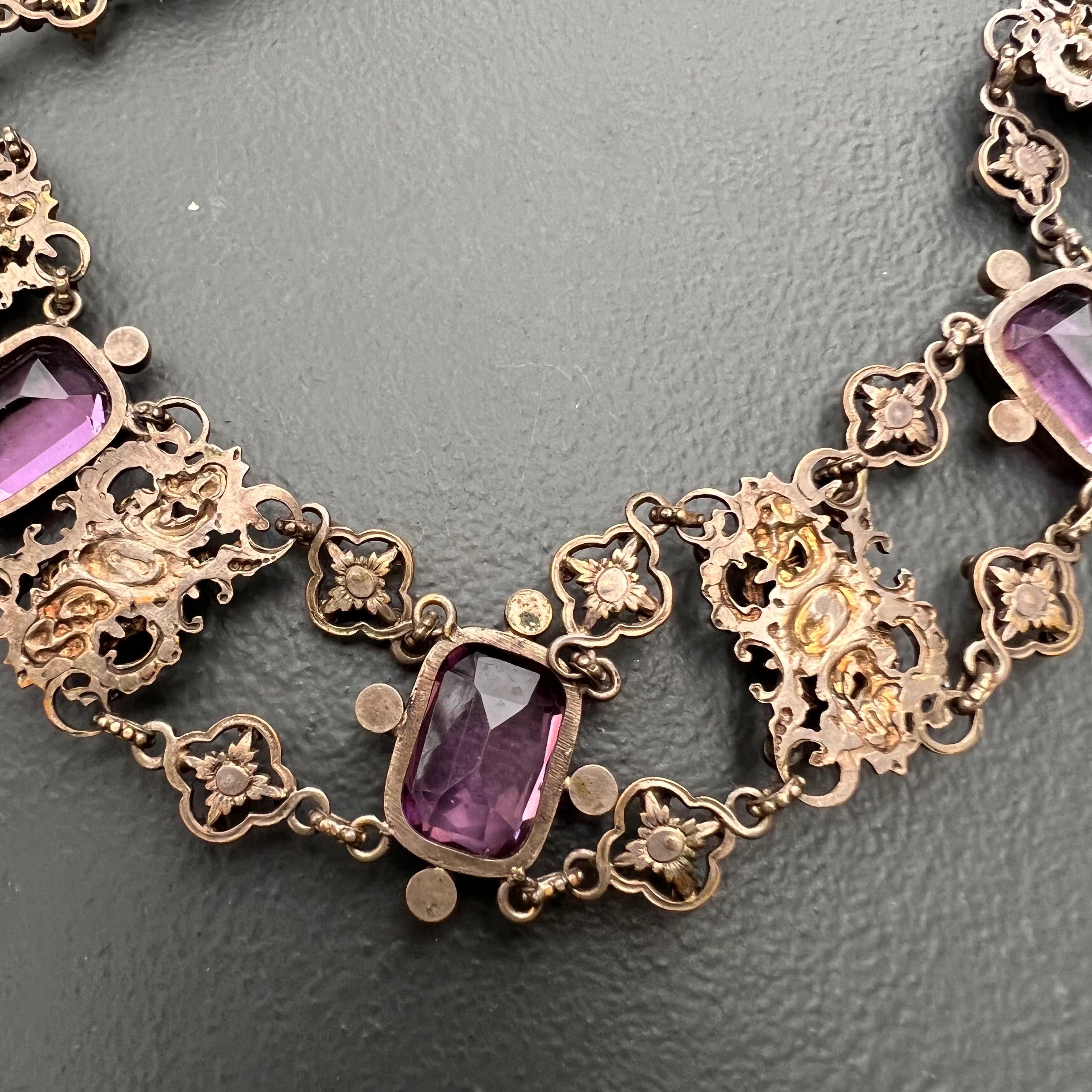 Collier de pâte de verre austro-hongrois du 19ème siècle en vente 6