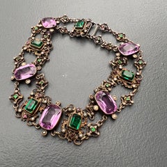 19th Century Austro-Hungarian Glass Paste Collar Necklace