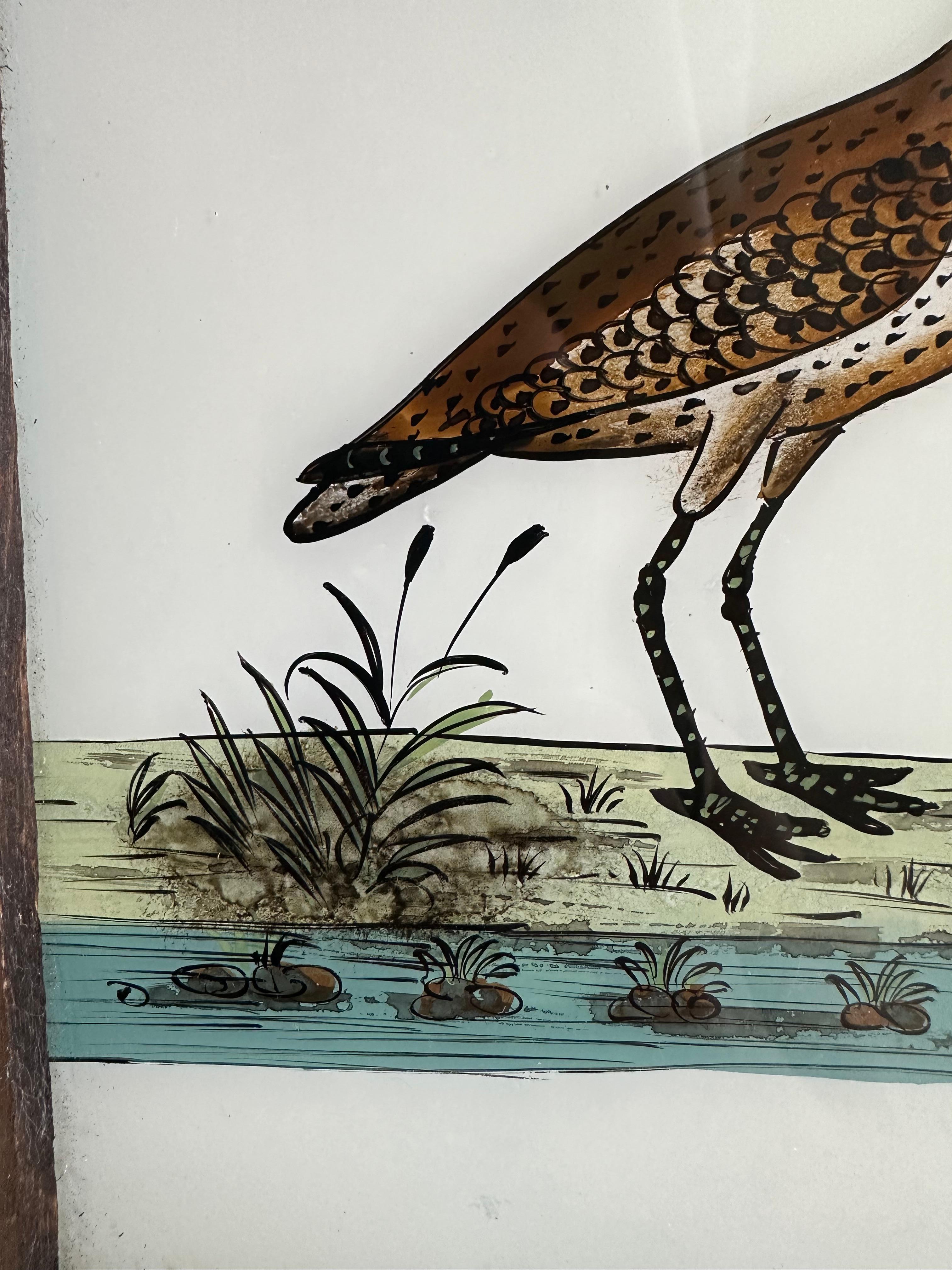 XIXe siècle Chef-d'œuvre aéronautique du 19e siècle : magnifique peinture d'oiseaux en vente
