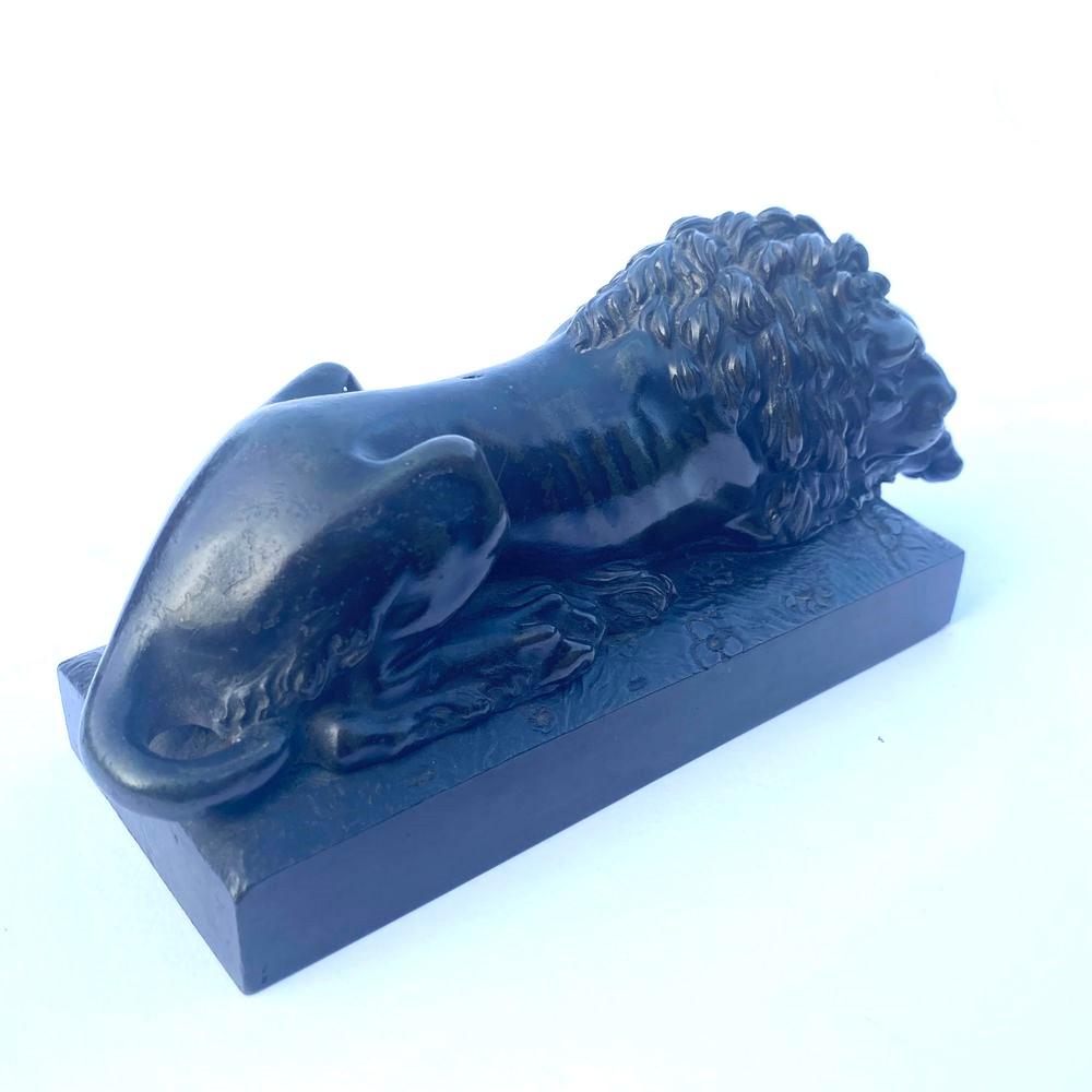 19th century bronze model of a lion 1