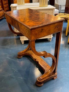 19th Century 19th Century Burl Walnut Console
