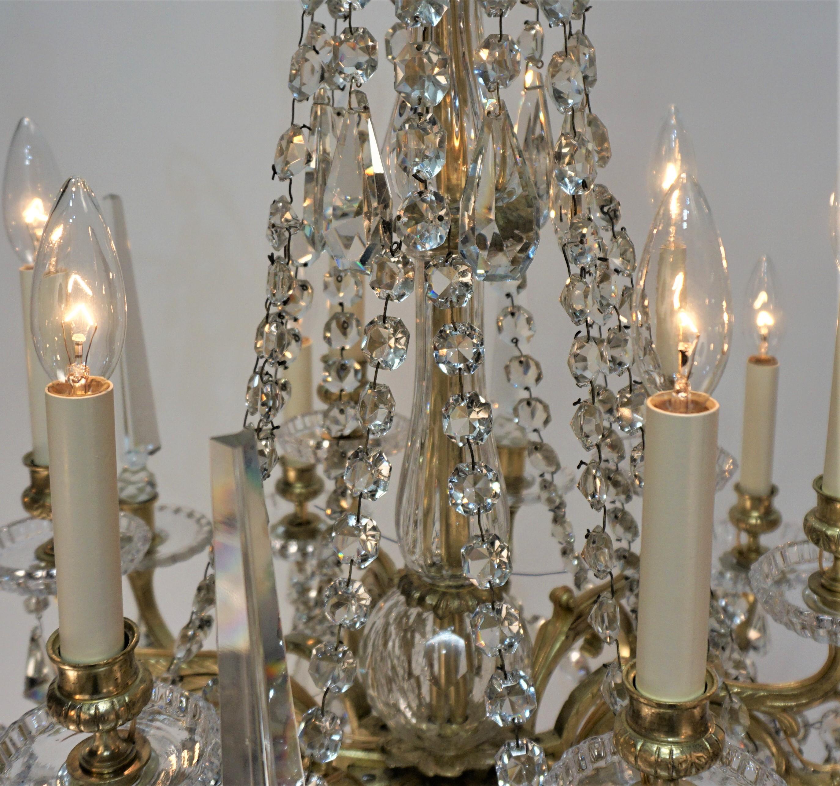 19th Century Baccarat Crystal Chandelier 5