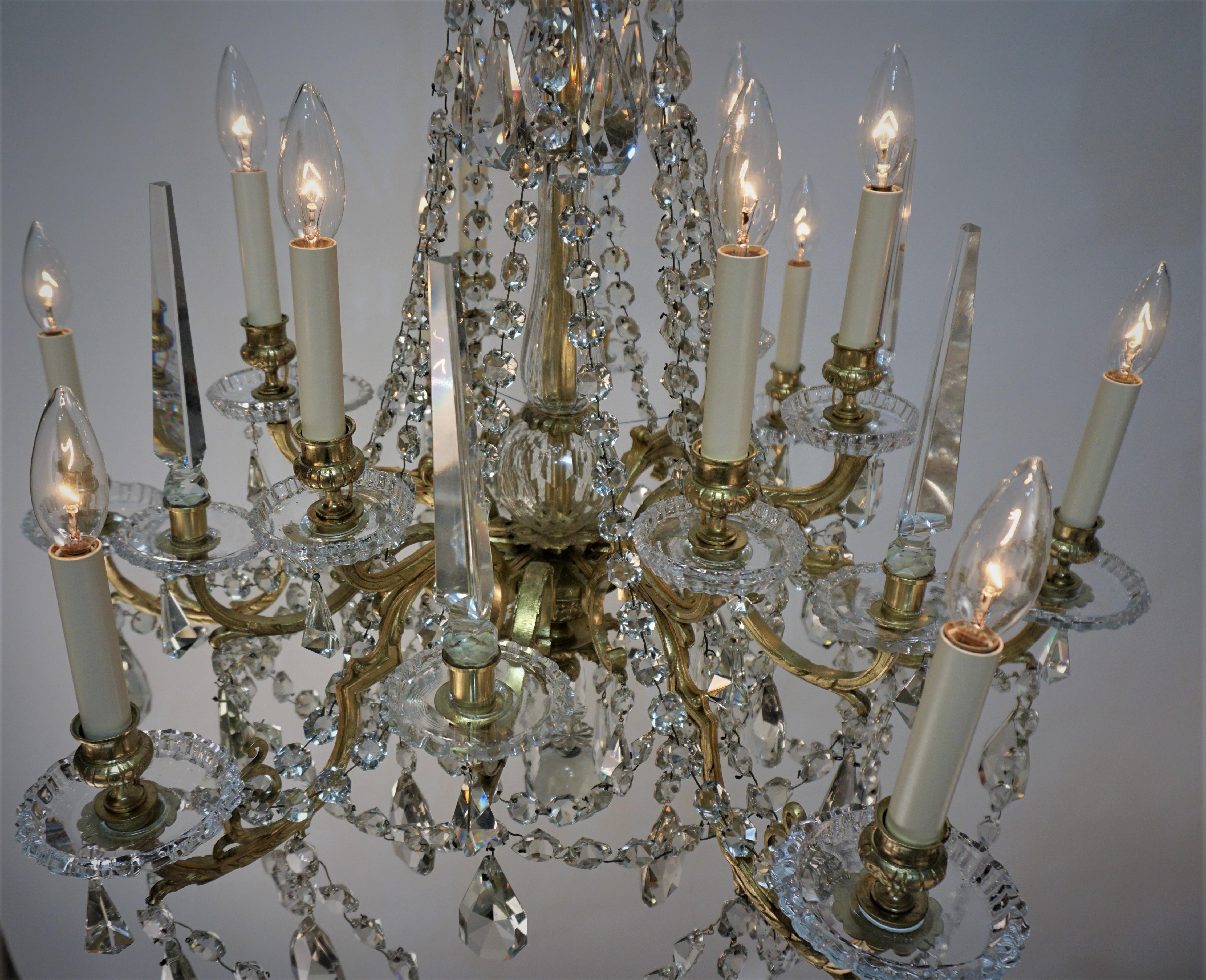 19th Century Baccarat Crystal Chandelier 6
