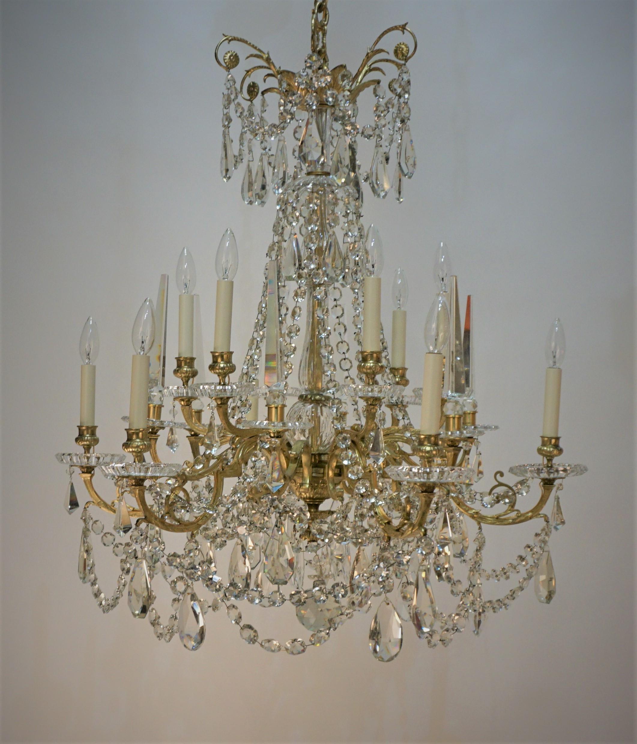 19th Century Baccarat Crystal Chandelier 7
