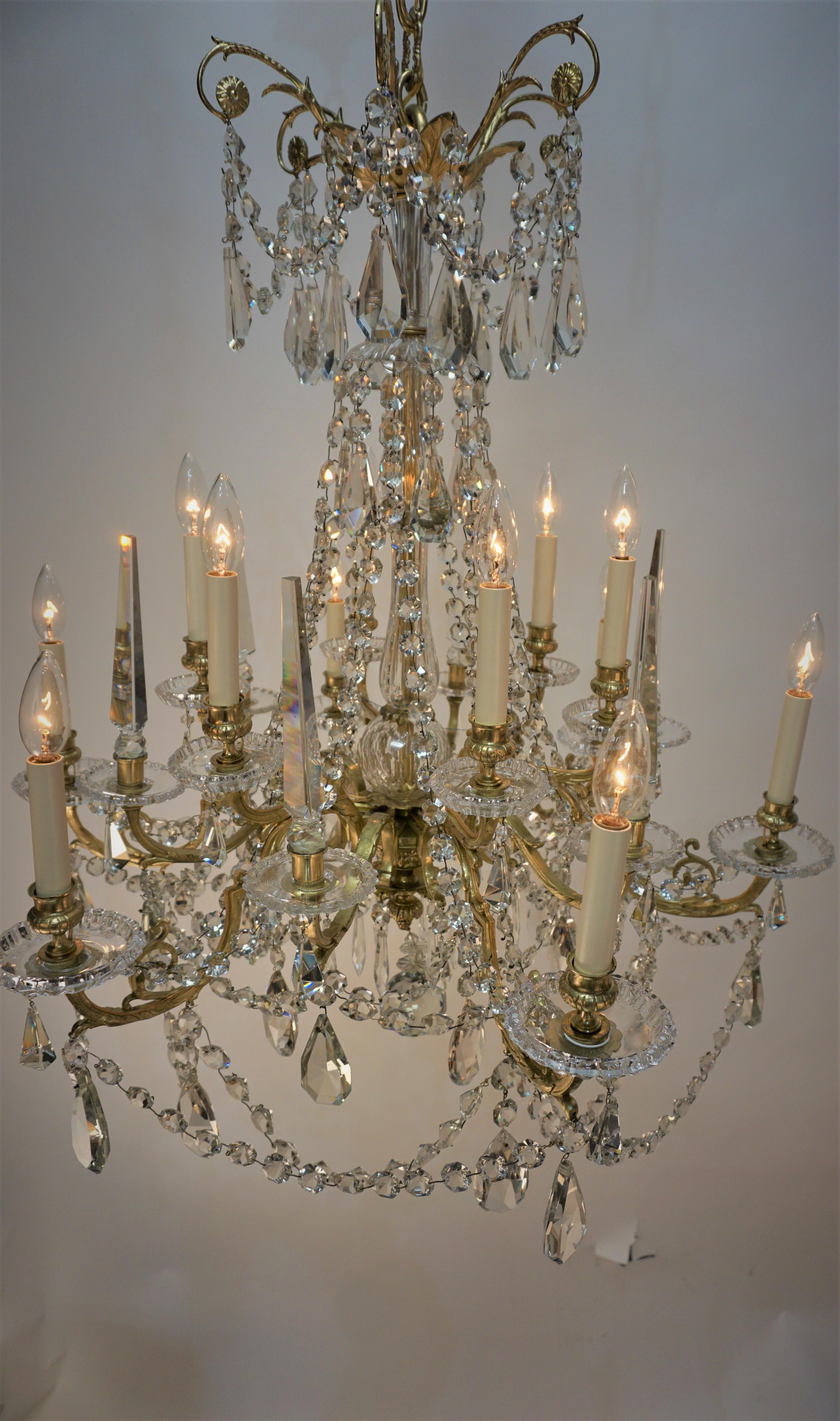 19th Century Baccarat Crystal Chandelier 3