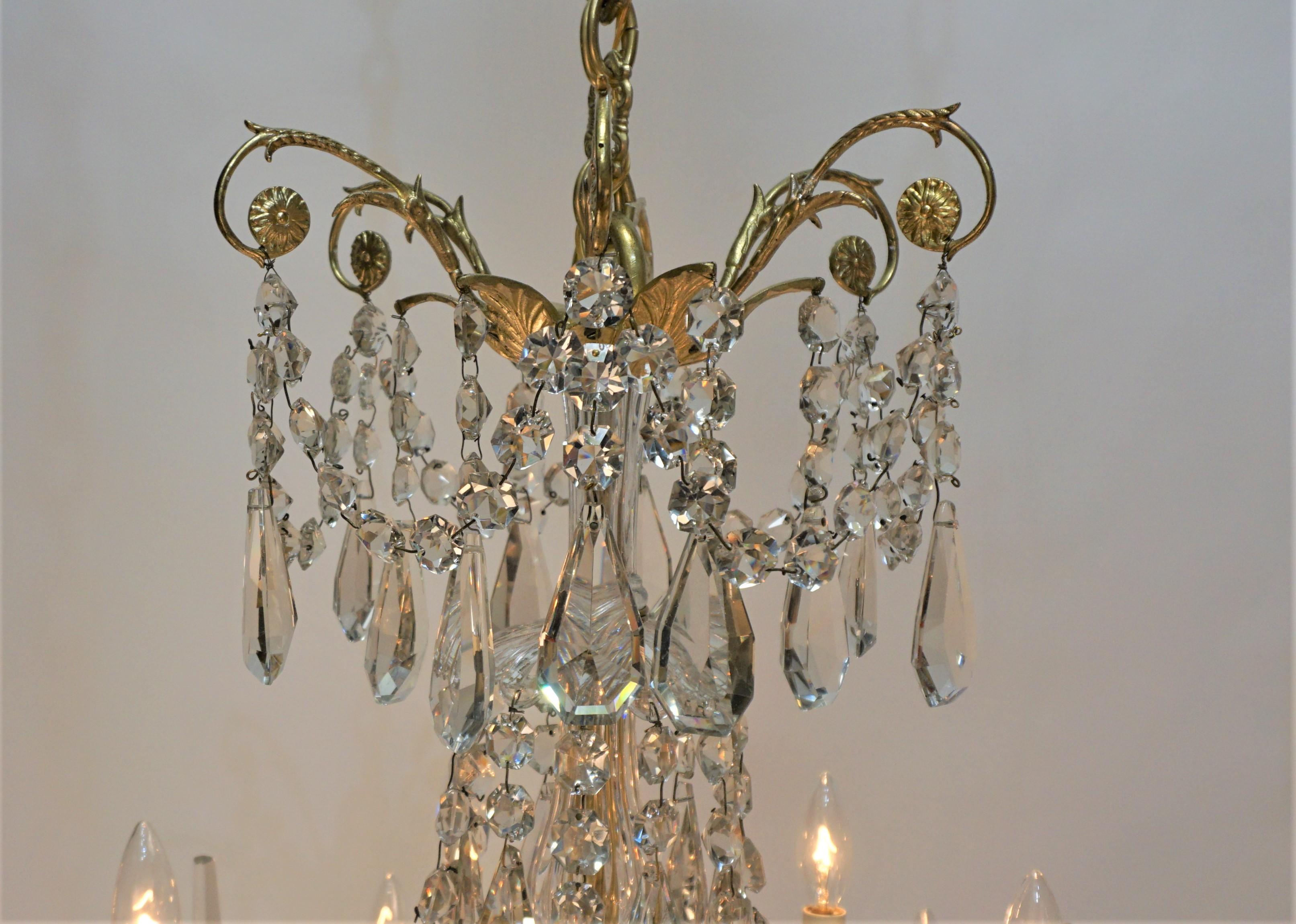 19th Century Baccarat Crystal Chandelier 4
