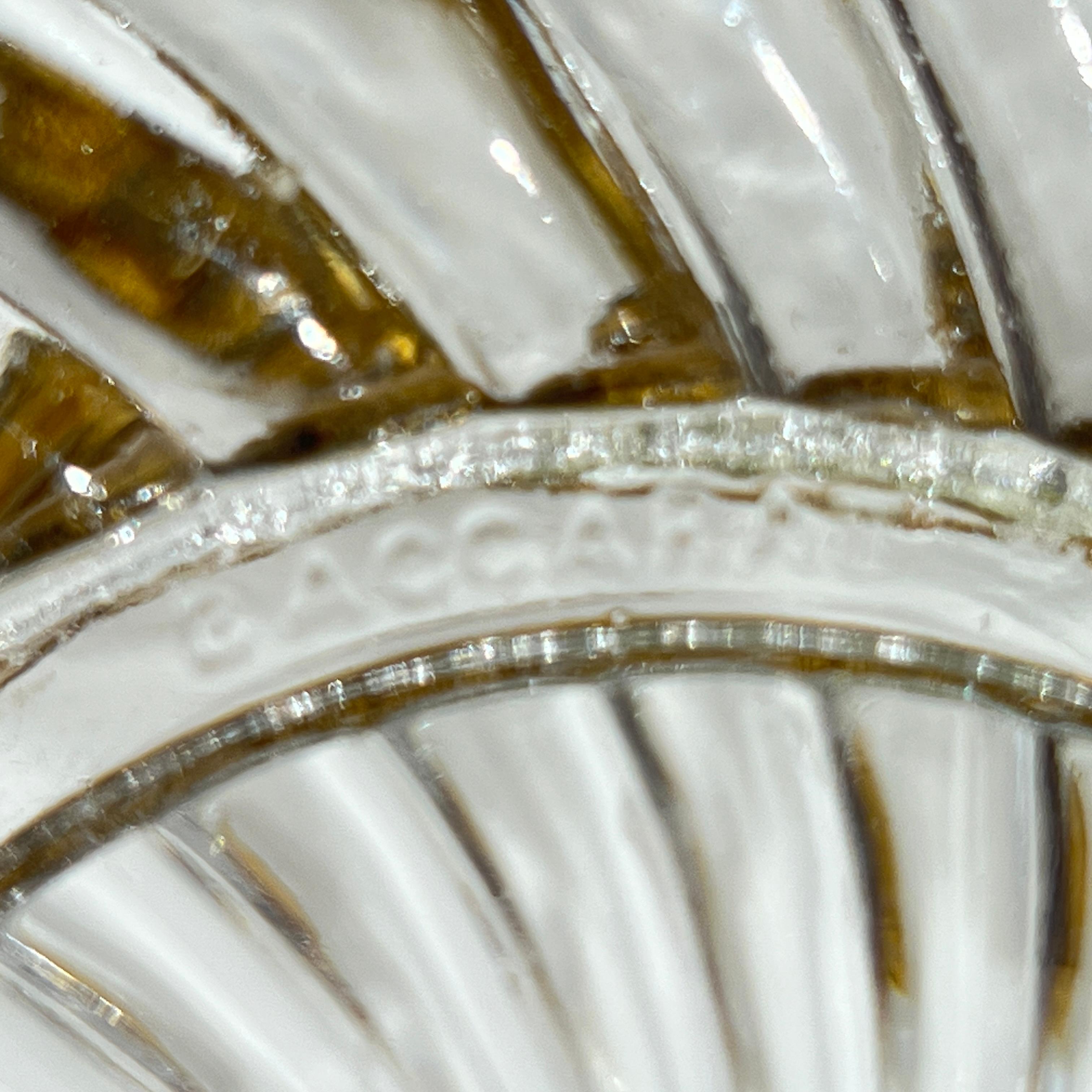 Ciotola centrotavola in cristallo dorato Baccarat del XIX secolo in vendita 3