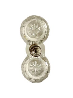 Salero Doble Abierto de Cristal de Baccarat del Siglo XIX
