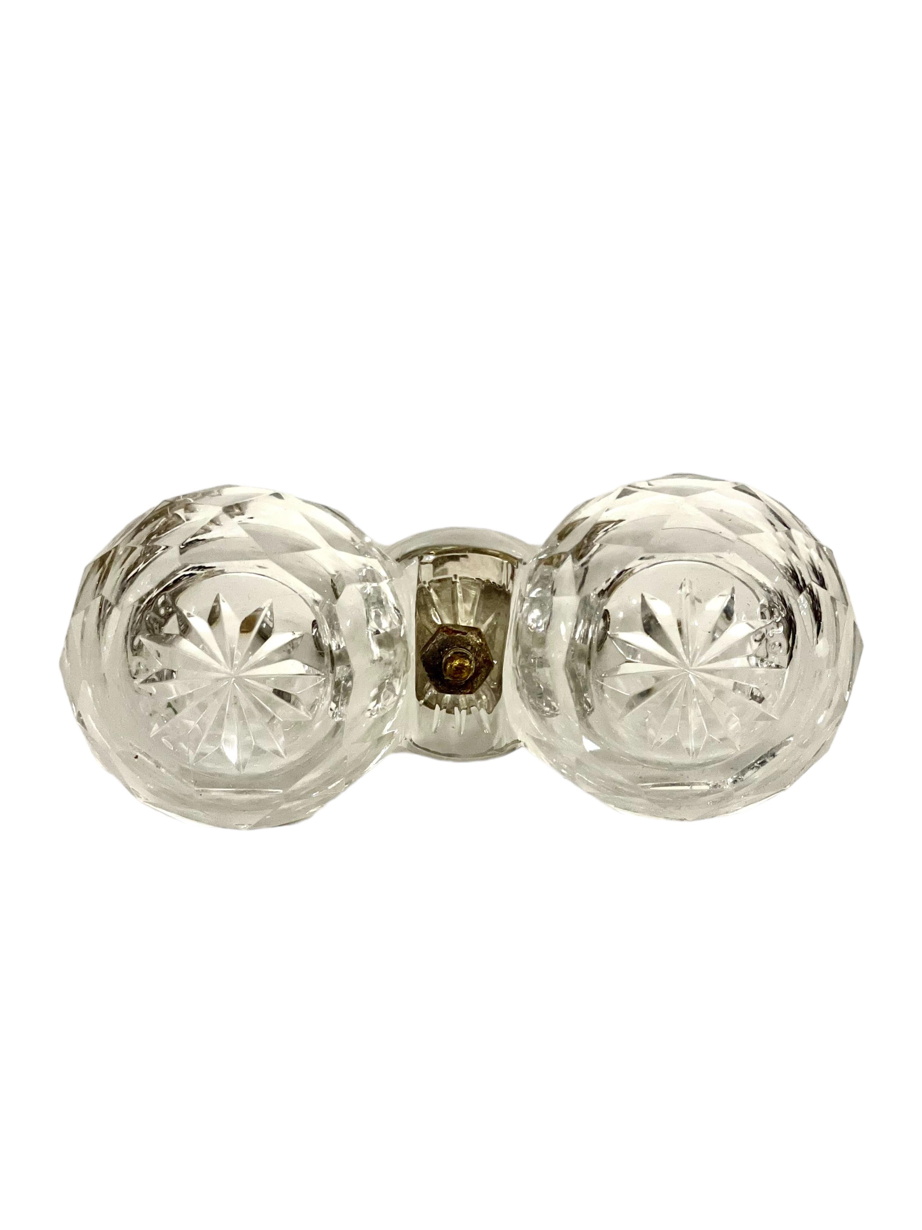 Salero Doble Abierto de Cristal de Baccarat del Siglo XIX siglo XIX en venta