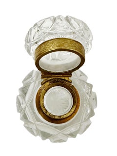 19th Century Baccarat Inkwell