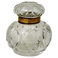 19th Century Baccarat Inkwell