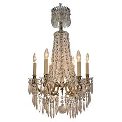 19th Century Baccarat Style Crystal Chandelier