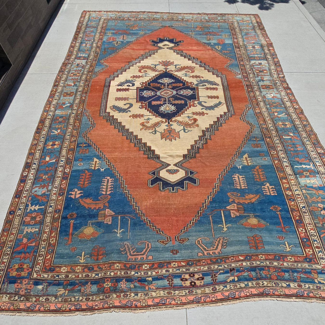 Bakshaish-Teppich (Bakhshayesh) aus dem 19. Jahrhundert 12,6x19,5 im Angebot 5
