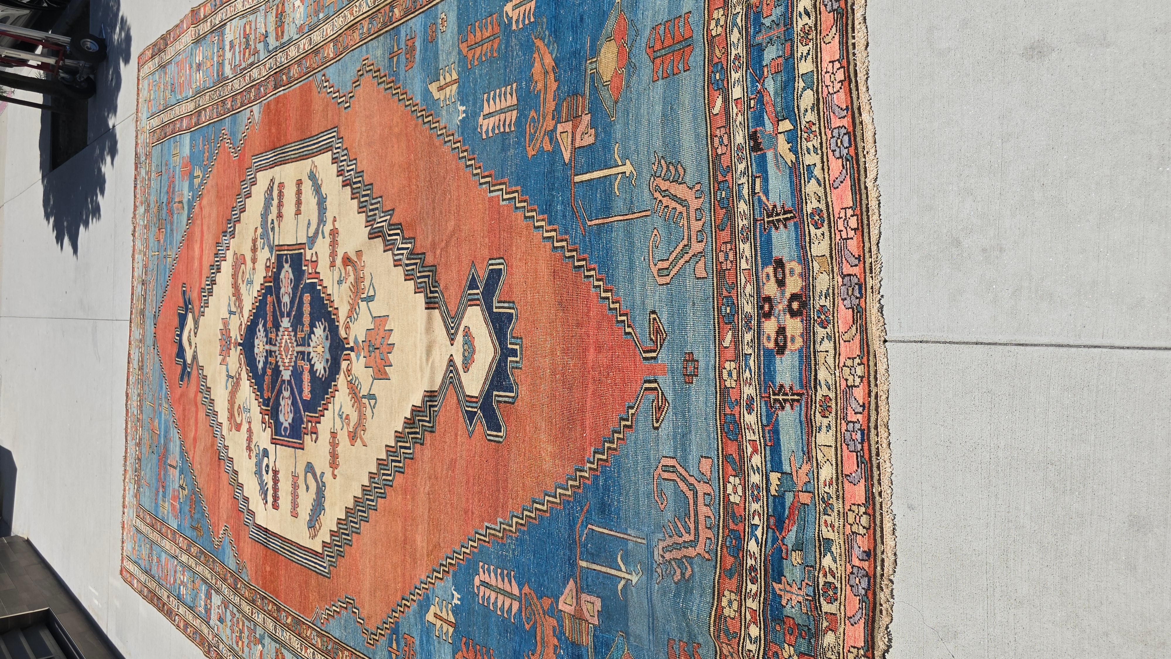 Bakshaish-Teppich (Bakhshayesh) aus dem 19. Jahrhundert 12,6x19,5 im Angebot 7