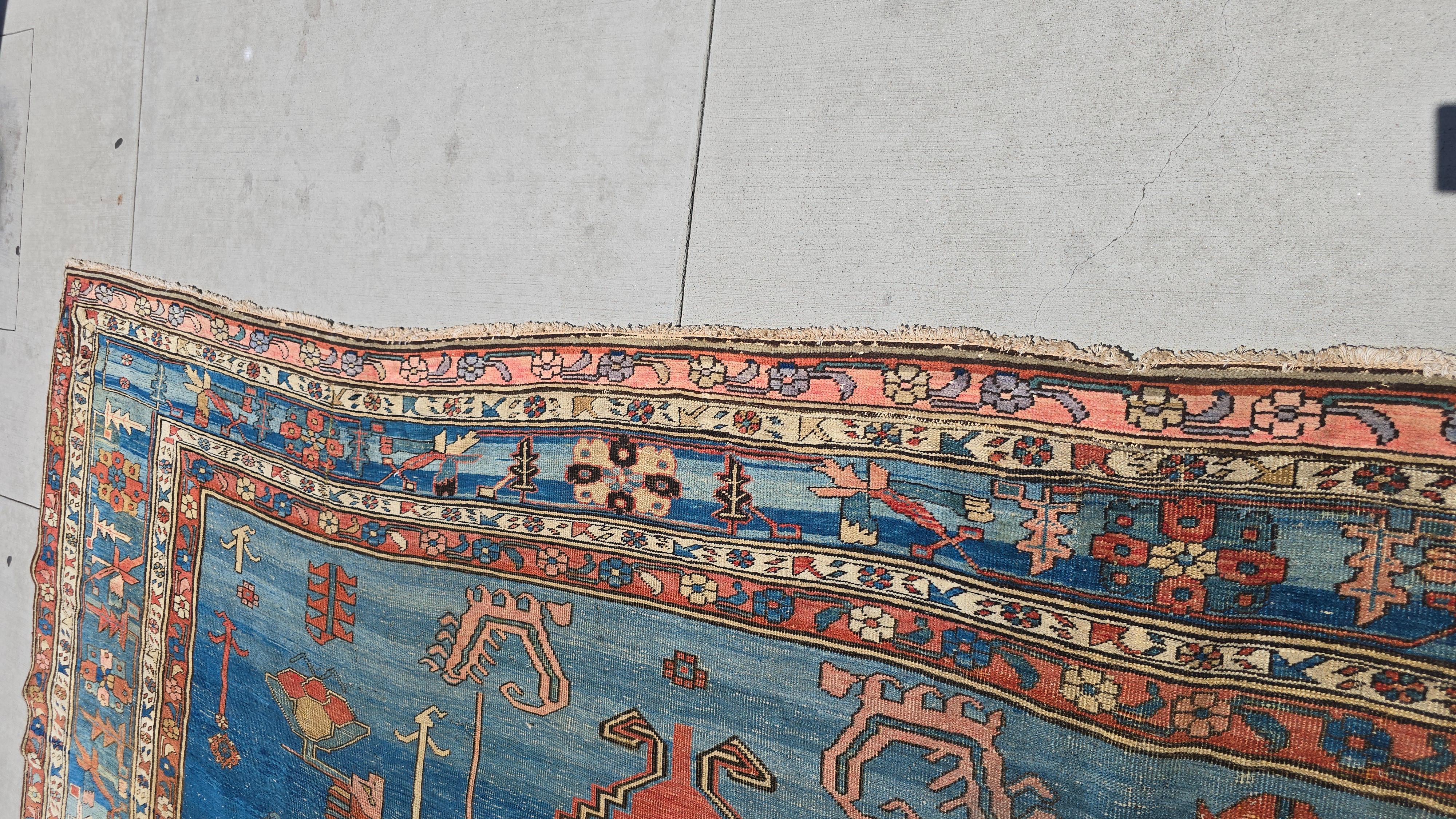 Bakshaish-Teppich (Bakhshayesh) aus dem 19. Jahrhundert 12,6x19,5 im Angebot 8