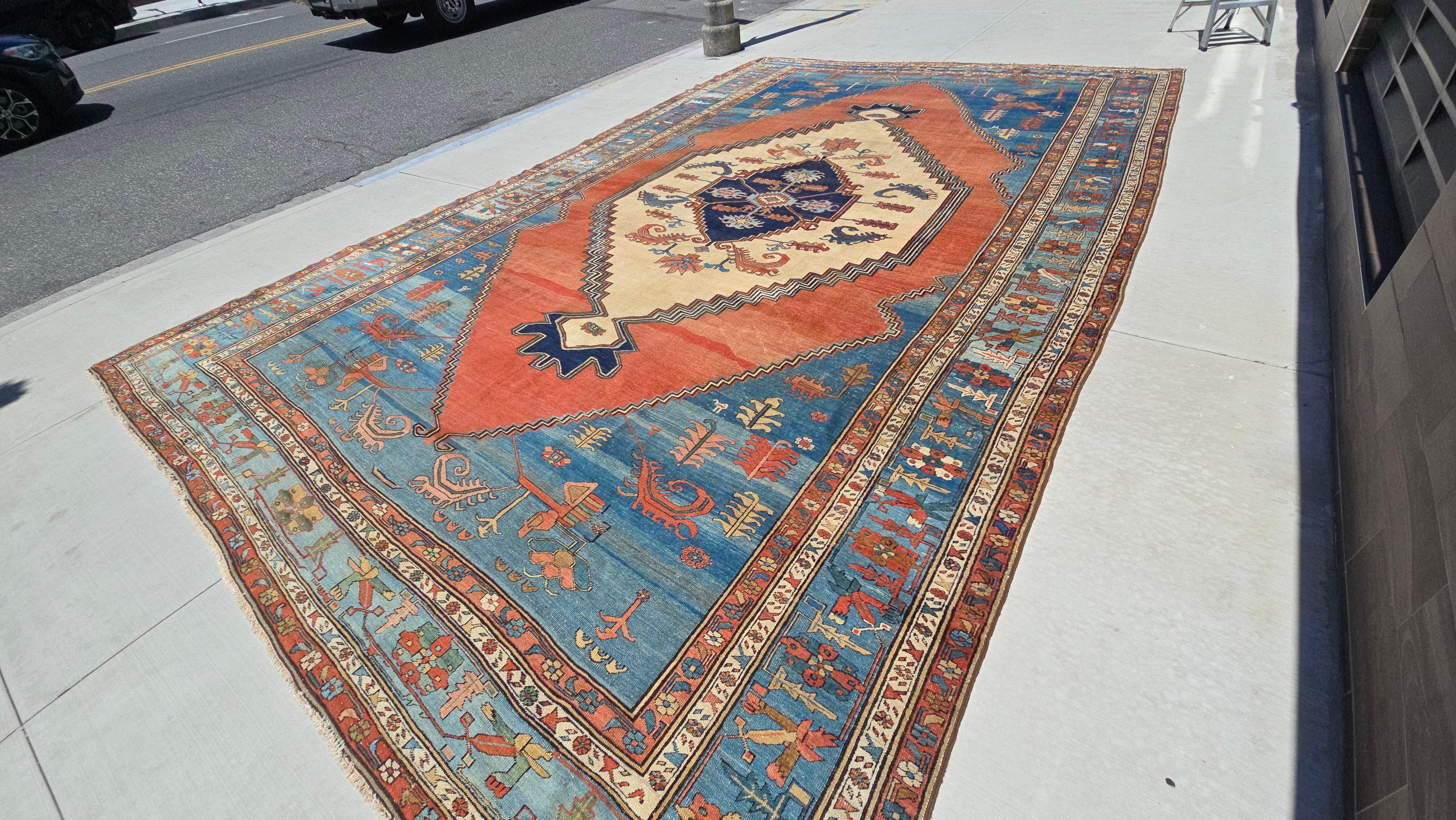 Bakshaish-Teppich (Bakhshayesh) aus dem 19. Jahrhundert 12,6x19,5 (Persisch) im Angebot