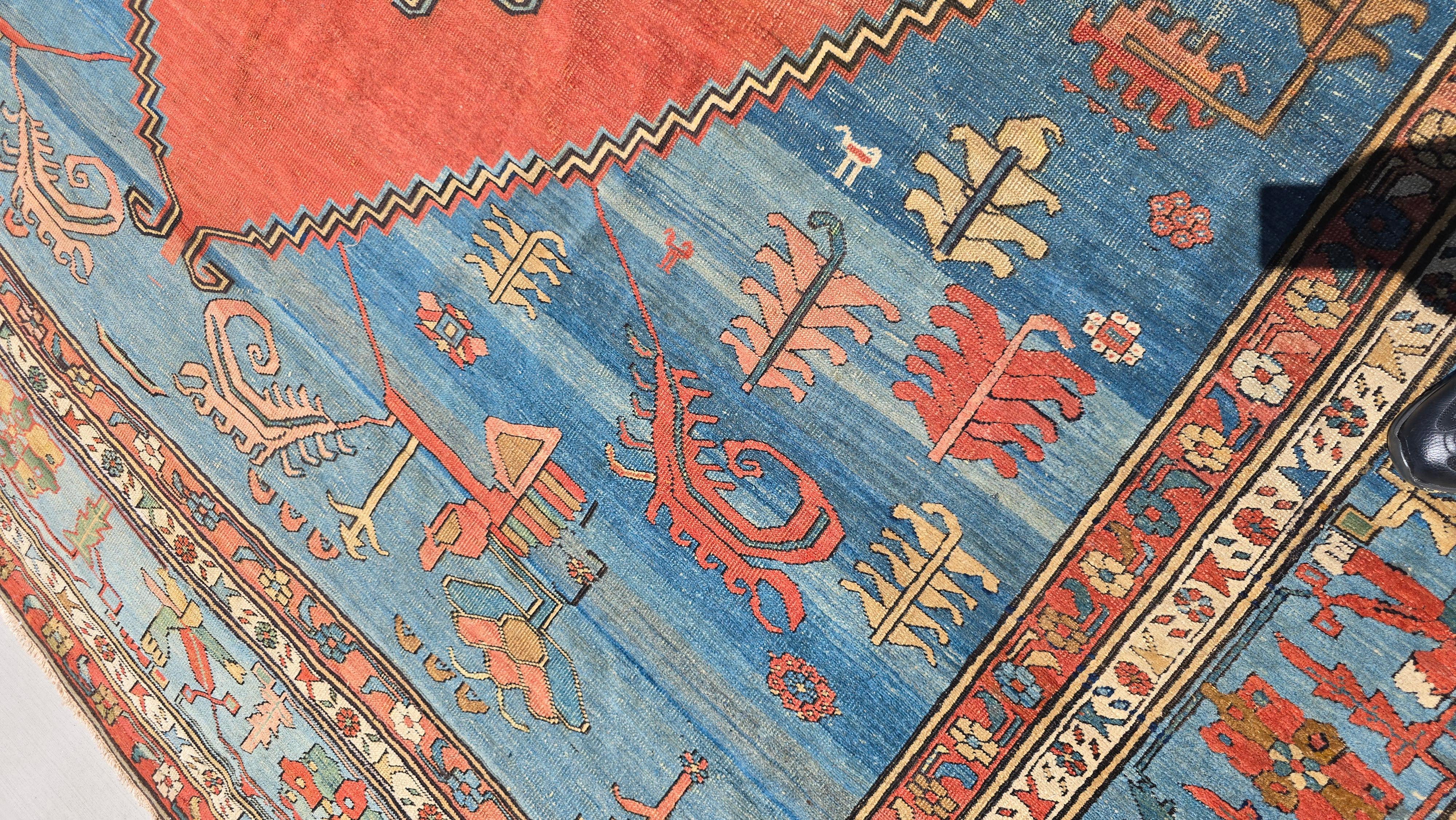 Bakshaish-Teppich (Bakhshayesh) aus dem 19. Jahrhundert 12,6x19,5 (Wolle) im Angebot
