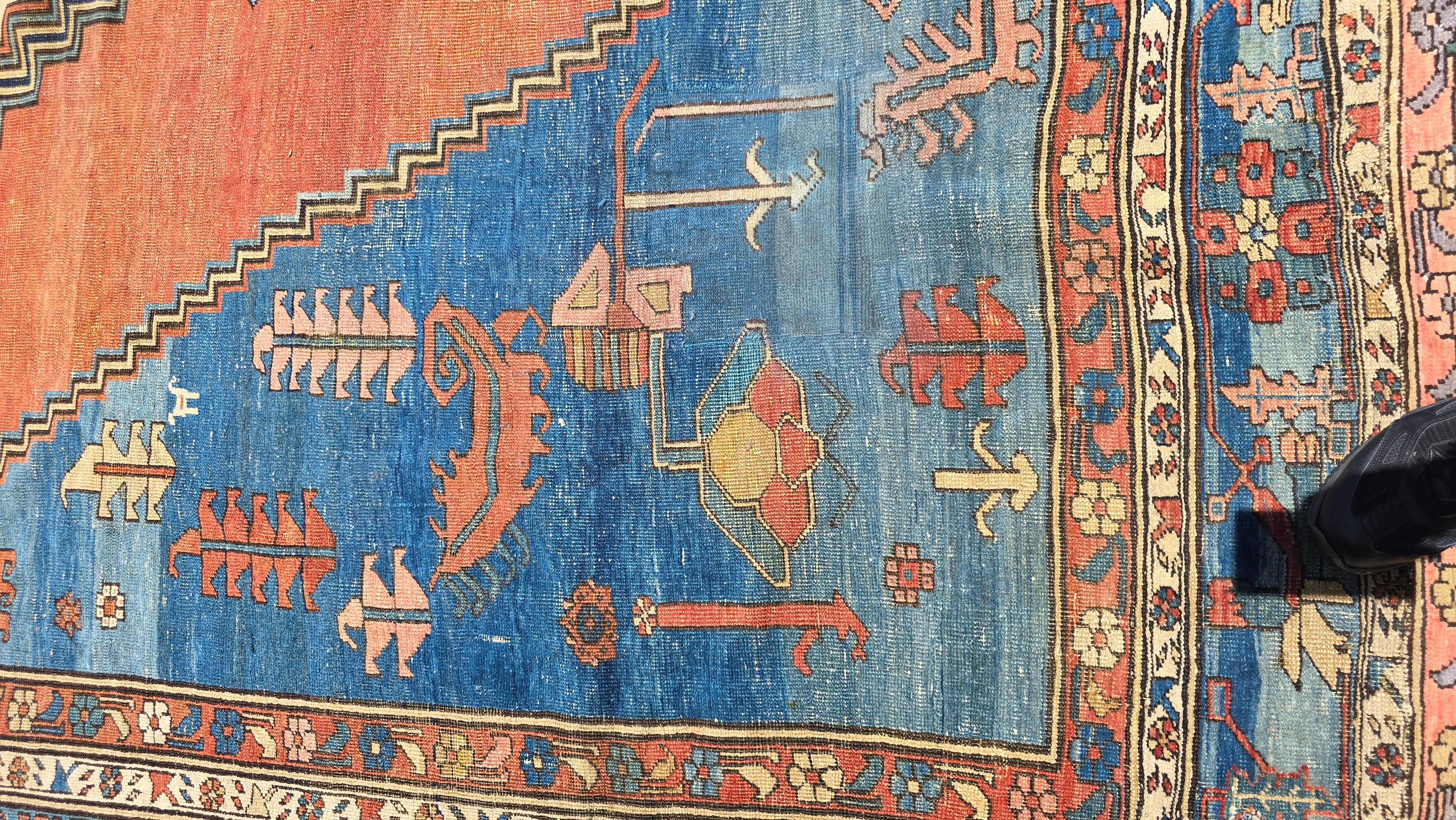 Bakshaish-Teppich (Bakhshayesh) aus dem 19. Jahrhundert 12,6x19,5 im Angebot 1
