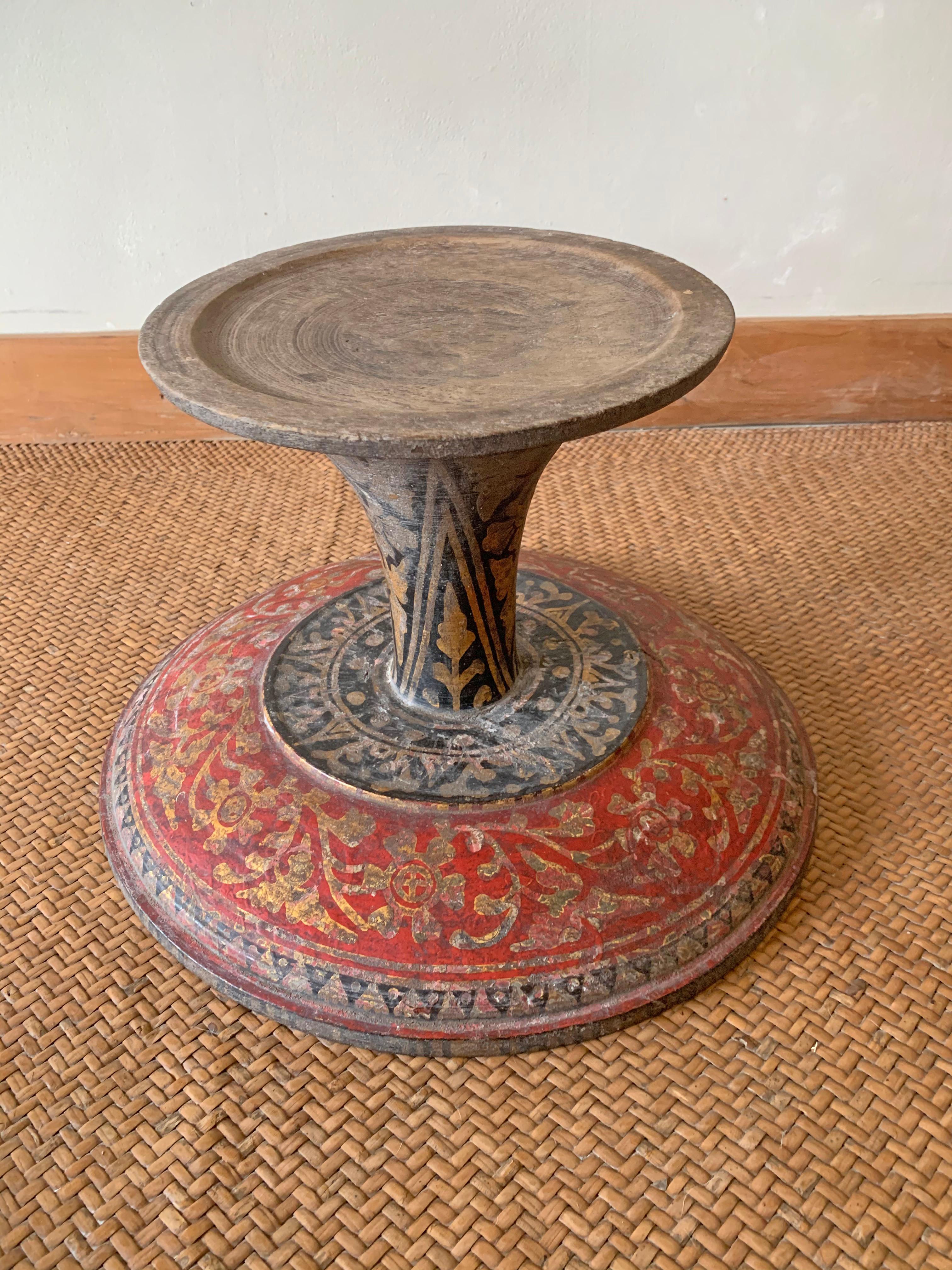 Other 19th Century Balinese Offering Tray / Bowl 'Dulang' with Bali Hindu Motifs For Sale