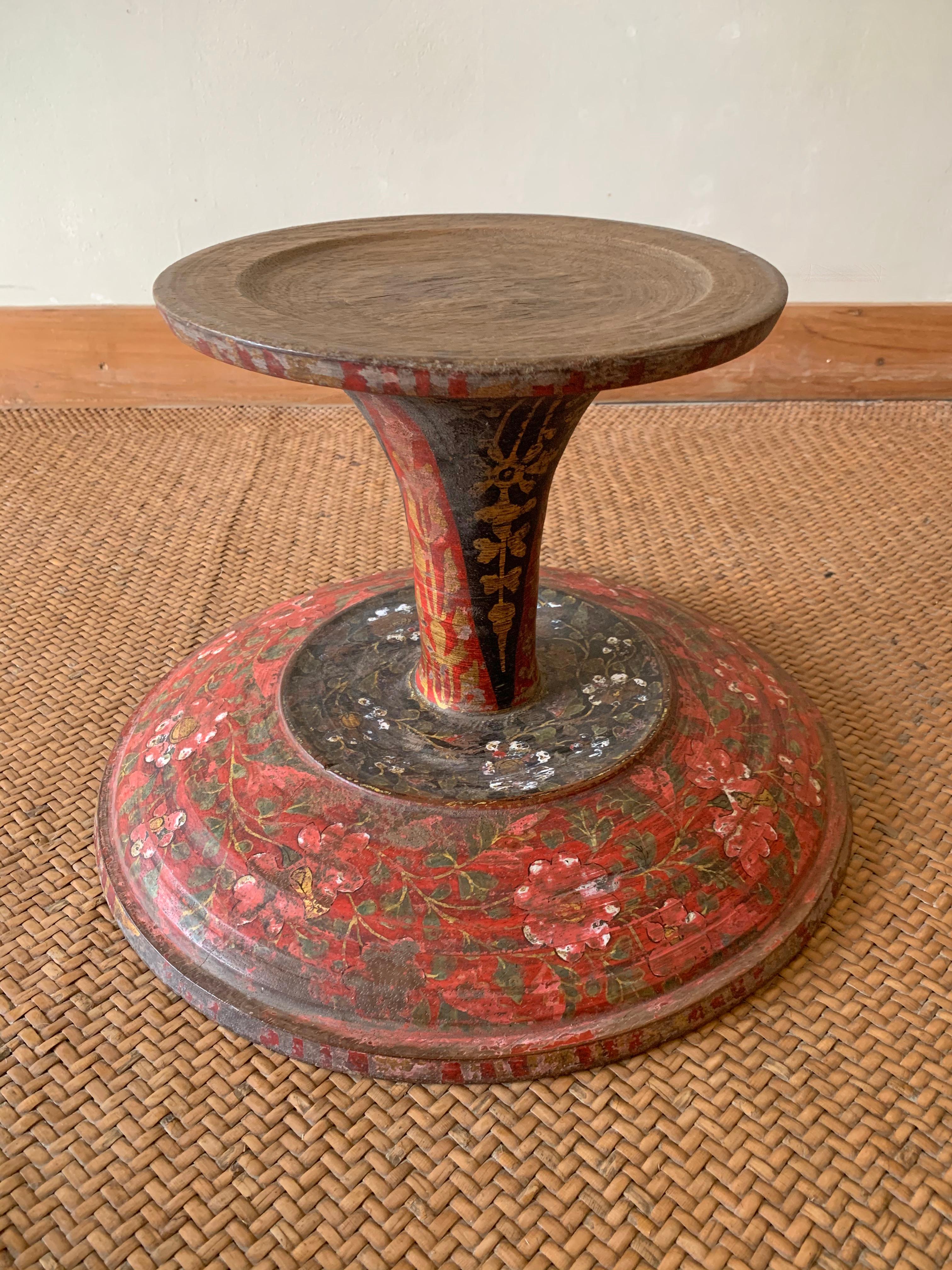 Other 19th Century Balinese Offering Tray / Bowl 'Dulang' with Floral Motif For Sale